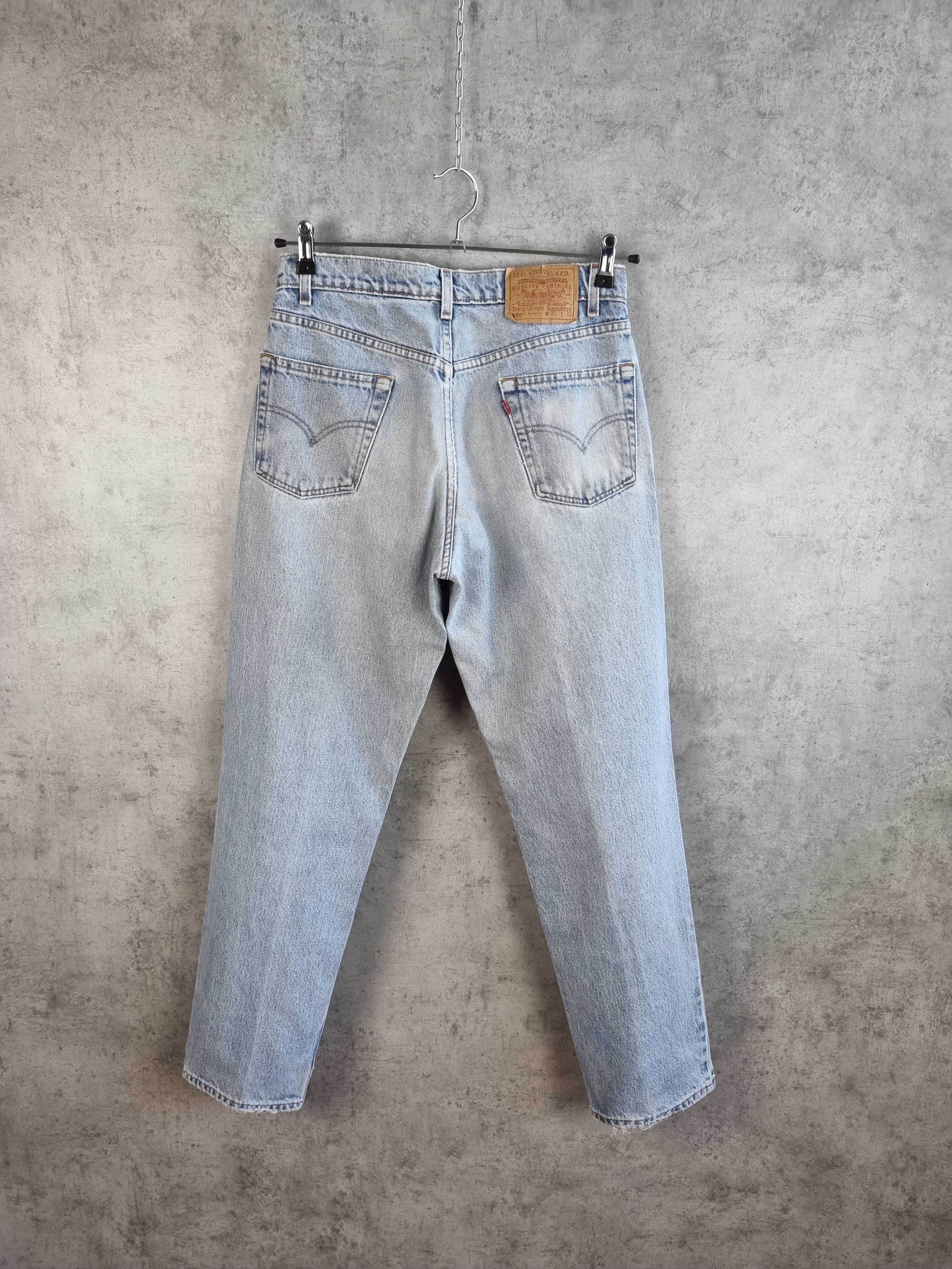 Vintage 80s LEVIS 550 Relaxed fit Dirty Jeans CHROME HEARTS Fade