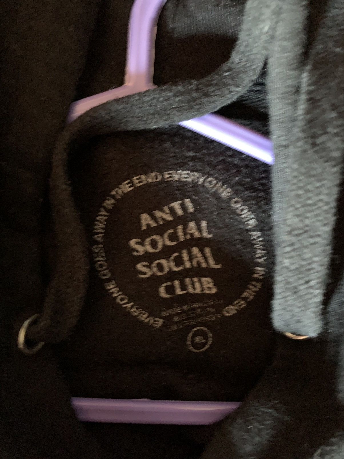 Anti Social Social Club Anti Social Social Club Black Hoodie Size US XL / EU 56 / 4 - 4 Thumbnail