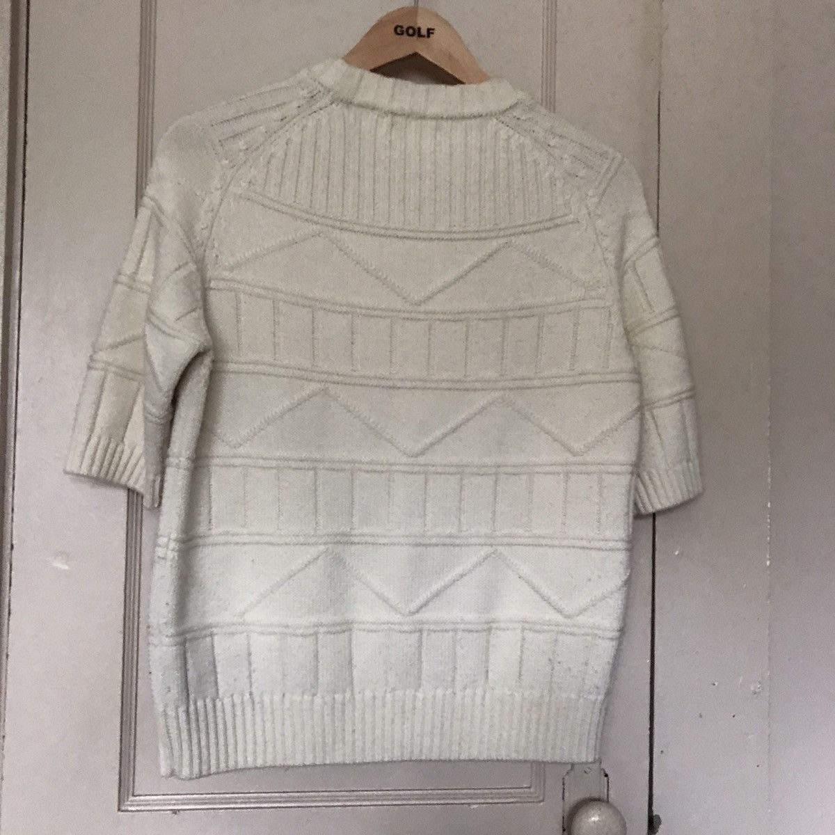 Gosha Rubchinskiy Gosha Cream Wool Knit Sweater Size US M / EU 48-50 / 2 - 2 Thumbnail