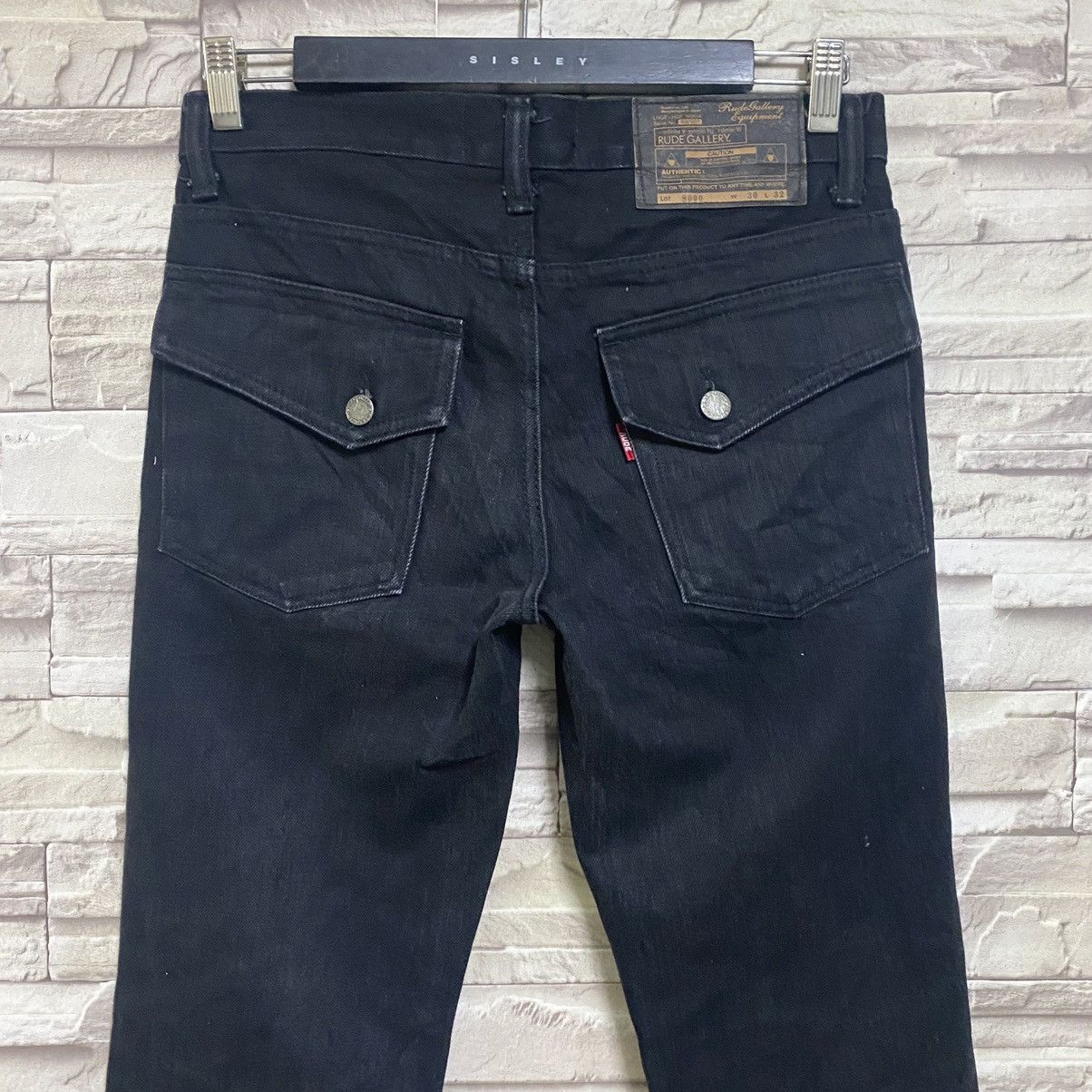 RUDE GALLERY Rude Gallery Lot 8000 Black Jeans Flap Pocket Size US 30 / EU 46 - 9 Thumbnail