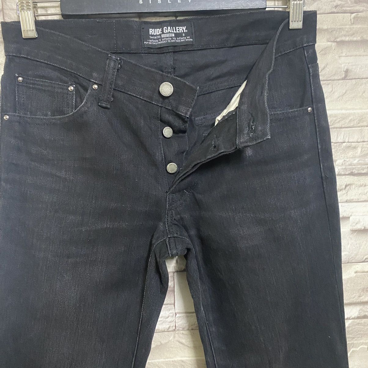 RUDE GALLERY Rude Gallery Lot 8000 Black Jeans Flap Pocket Size US 30 / EU 46 - 7 Thumbnail