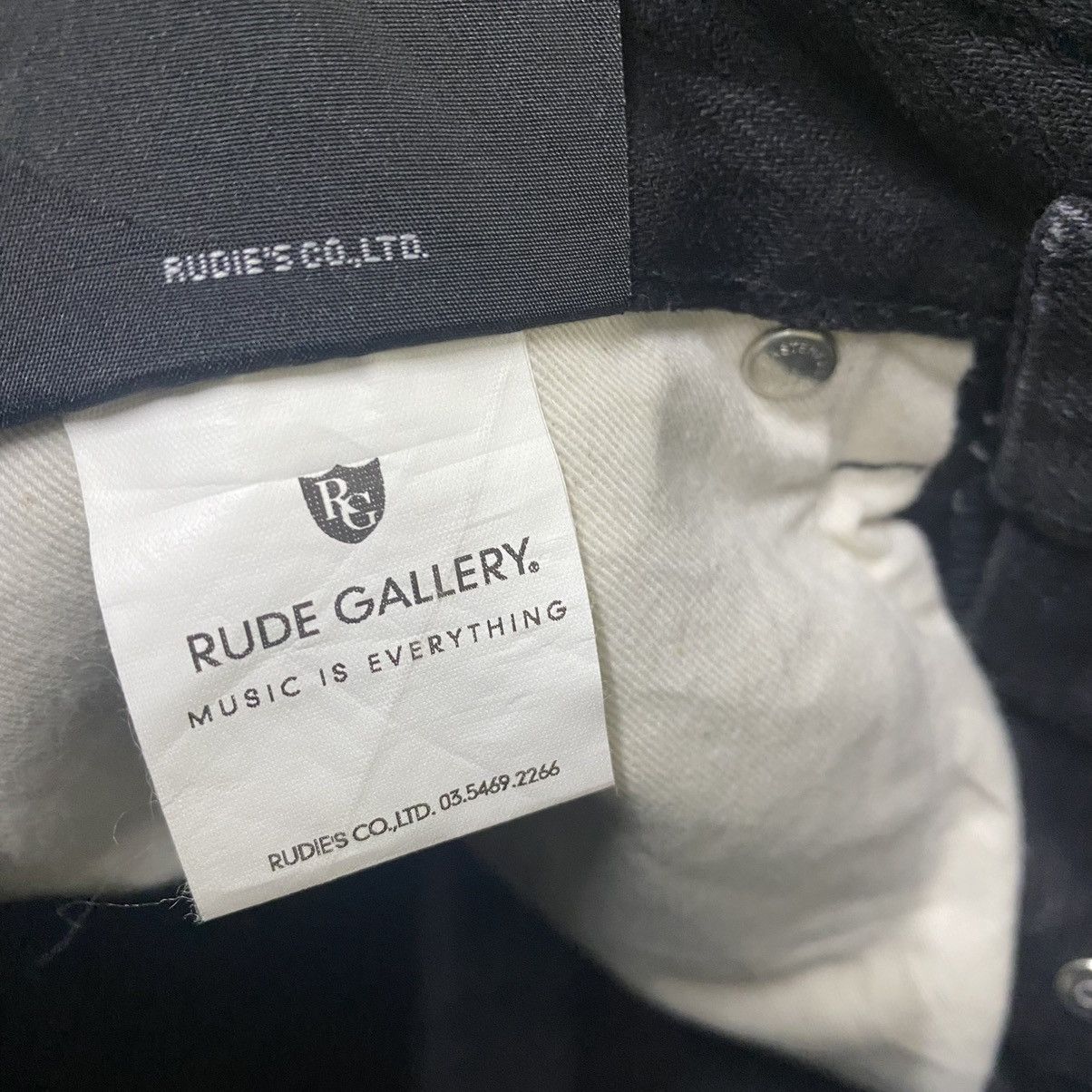 RUDE GALLERY Rude Gallery Lot 8000 Black Jeans Flap Pocket Size US 30 / EU 46 - 15 Thumbnail