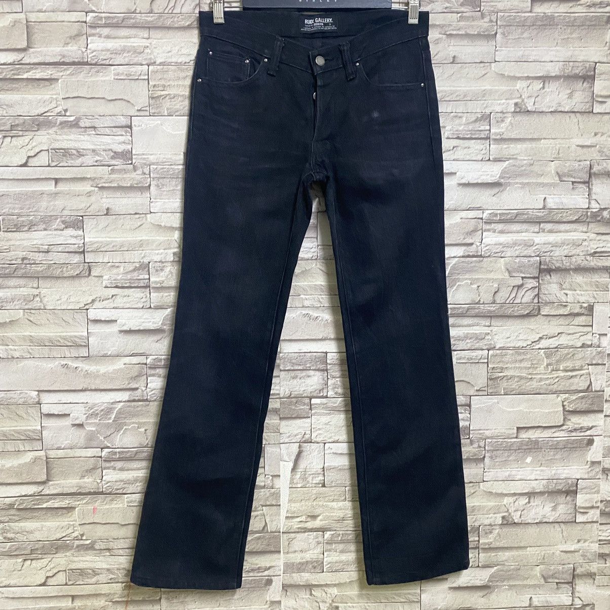 RUDE GALLERY Rude Gallery Lot 8000 Black Jeans Flap Pocket Size US 30 / EU 46 - 3 Thumbnail