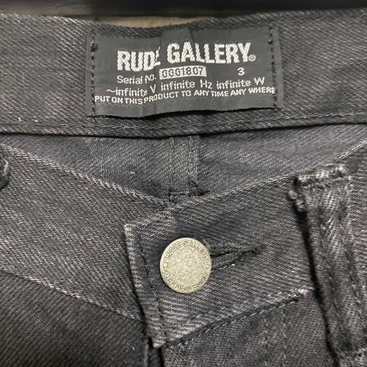 RUDE GALLERY Rude Gallery Lot 8000 Black Jeans Flap Pocket Size US 30 / EU 46 - 6 Thumbnail