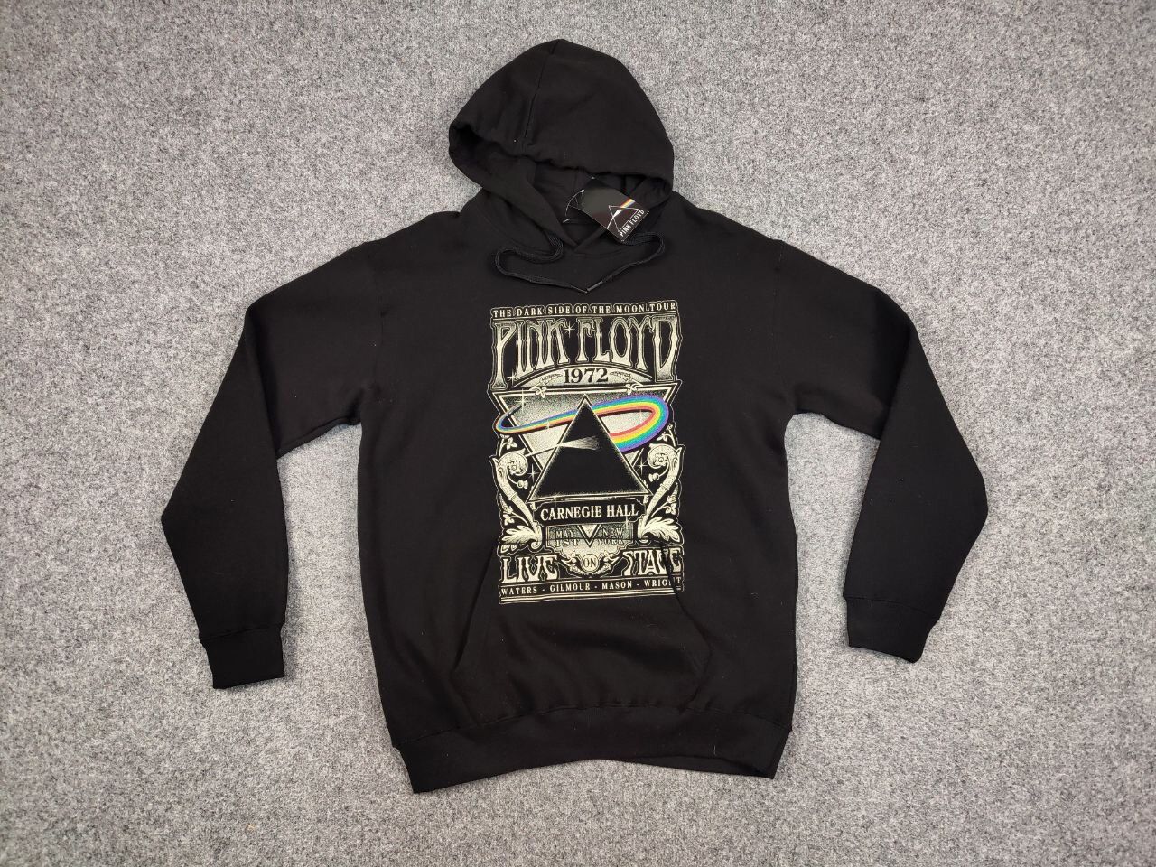 Band Tees Vintage Pink Floyd Carnegie Hall Posters Black Blank Hoodie Size US M / EU 48-50 / 2 - 13 Thumbnail