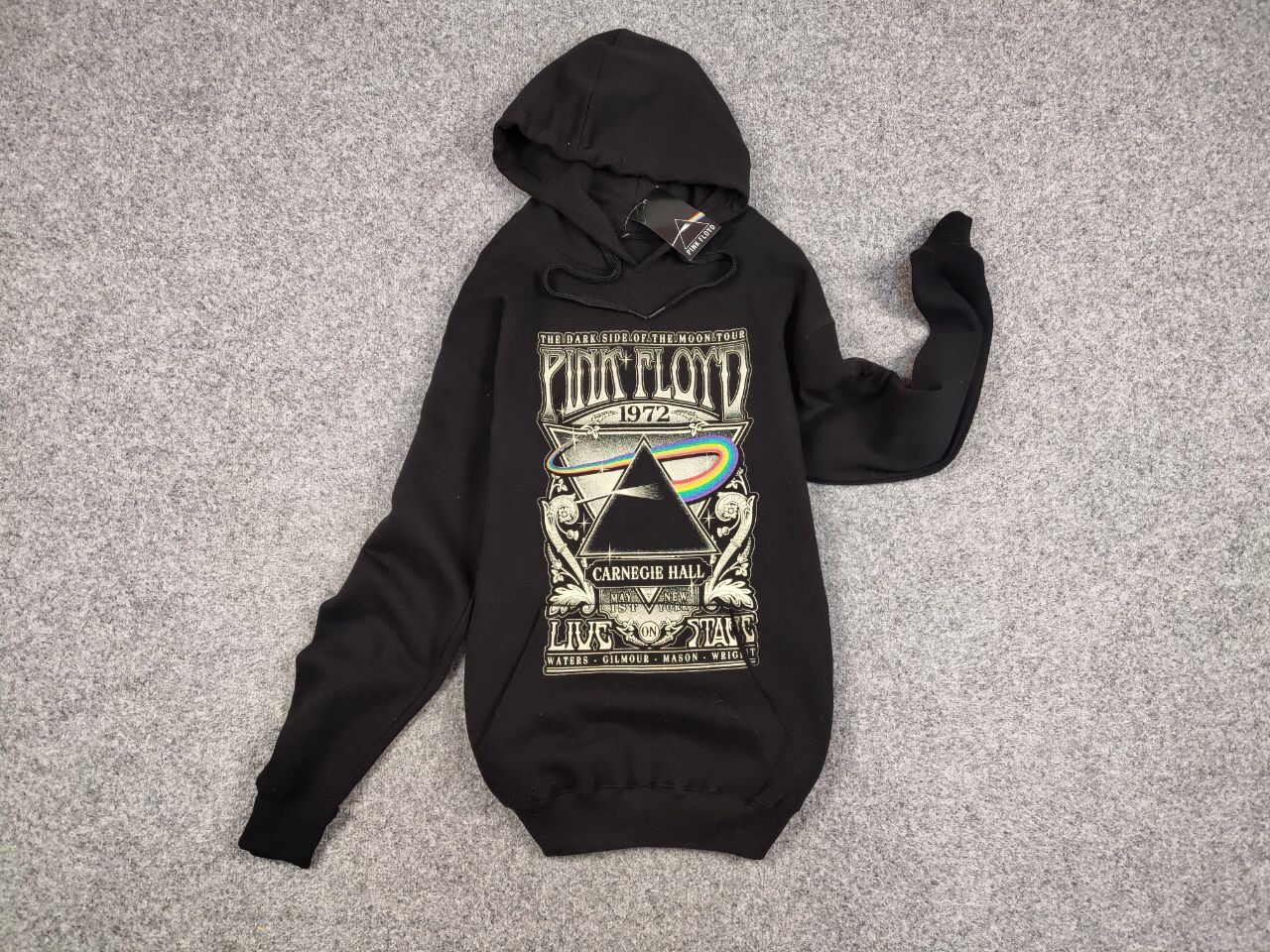 Band Tees Vintage Pink Floyd Carnegie Hall Posters Black Blank Hoodie Size US M / EU 48-50 / 2 - 12 Thumbnail