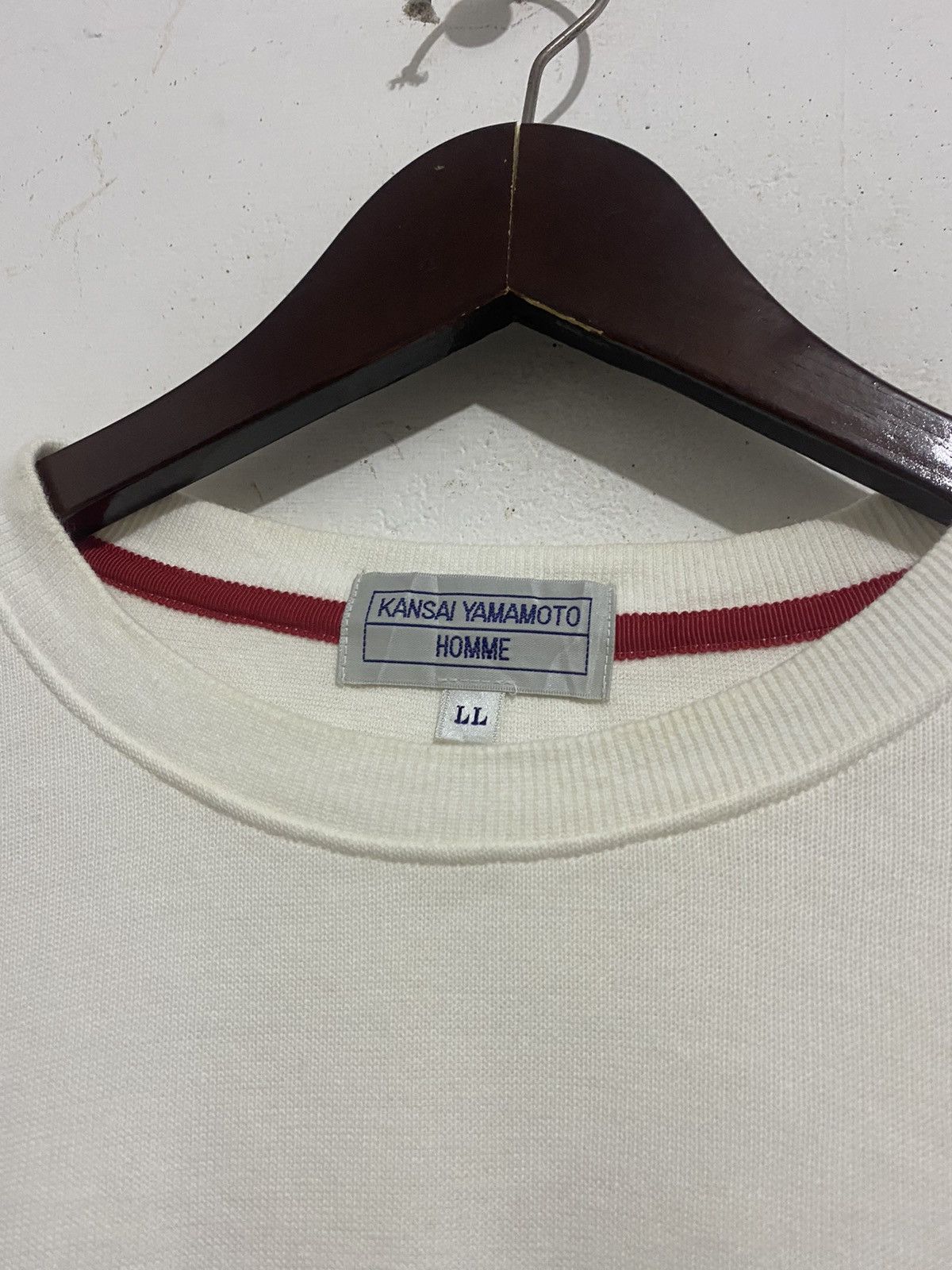 Japanese Brand 💸OPEN OFFER💸Kansai Yamamoto Homme White Sweatshirt Size US L / EU 52-54 / 3 - 3 Thumbnail