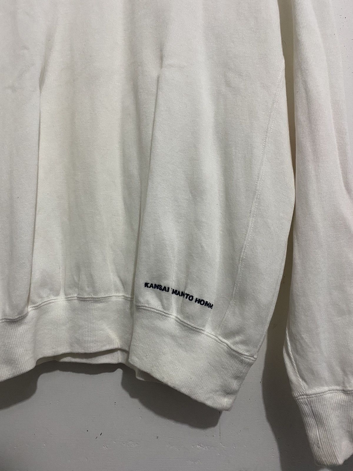 Japanese Brand 💸OPEN OFFER💸Kansai Yamamoto Homme White Sweatshirt Size US L / EU 52-54 / 3 - 2 Thumbnail