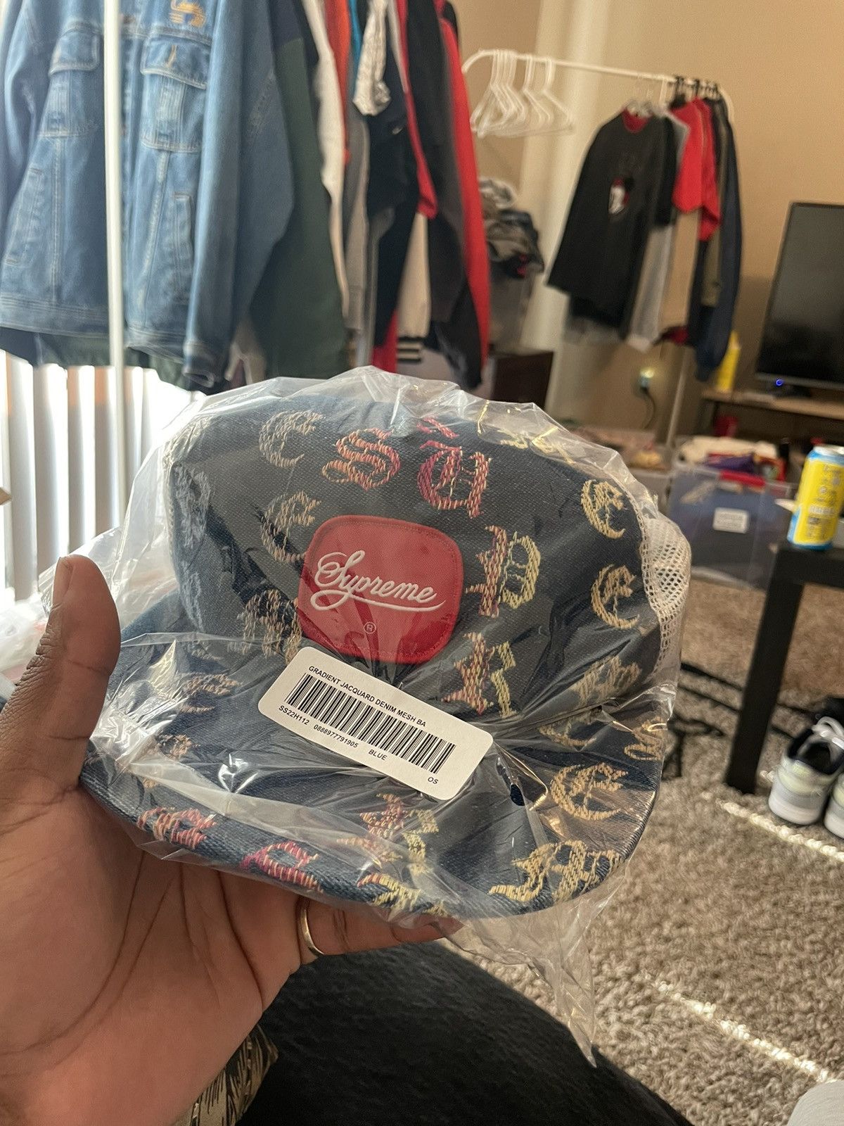 Supreme Gradient Jacquard Denim Mesh 5-Panel 'Blue' | Men's Size Onesize