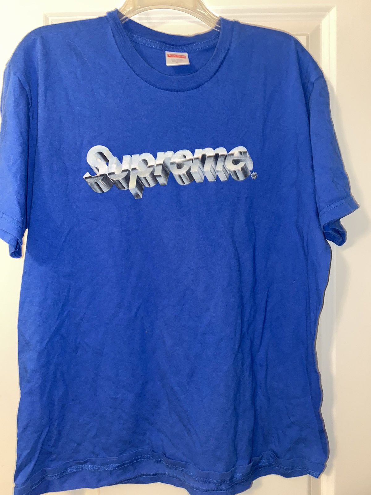 Supreme Chrome Logo Tee Royal Men's - SS20 - US