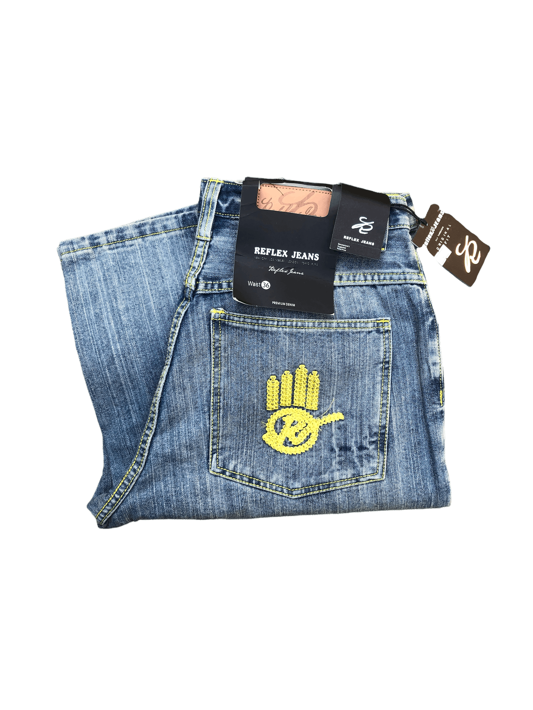 Brand New Reflex Embroidered Jeans Size 36