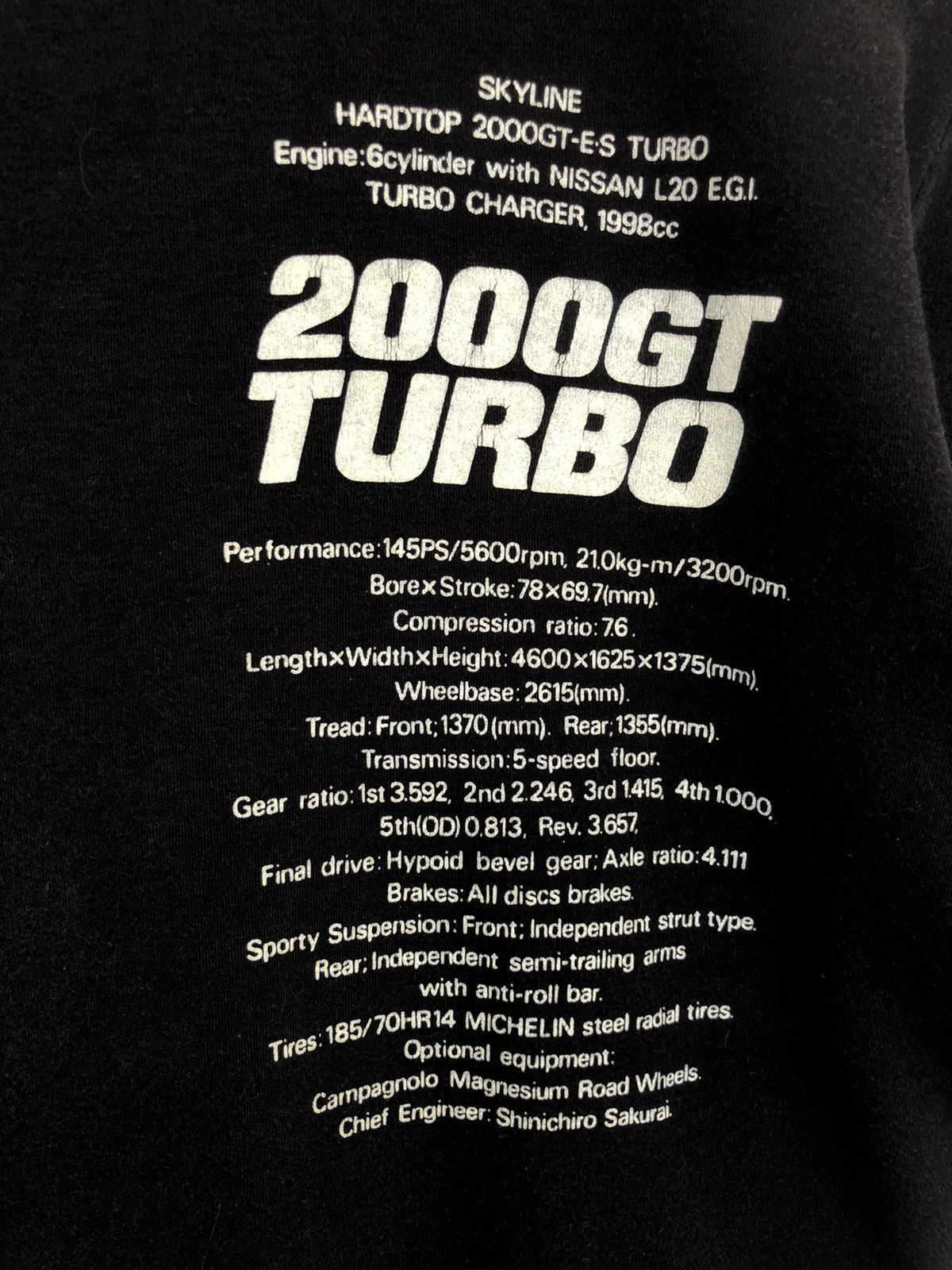 Nissan GRAIL🔥OG 90s Nissan Skyline 2000GT Turbo Spec JDM Shirt Size US S / EU 44-46 / 1 - 5 Thumbnail