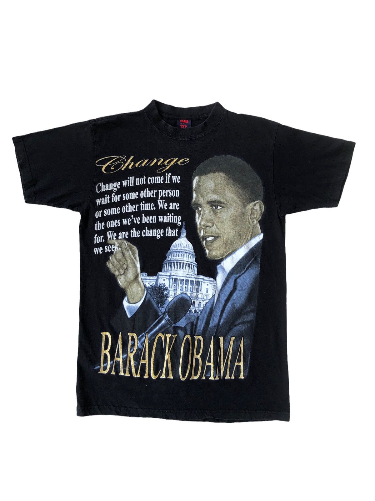 President's SICK🔥Y2K Barrack Obama "Change" Manifesto Shirt Size US L / EU 52-54 / 3 - 1 Thumbnail