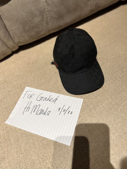 Gucci Loved Black Canvas Hat