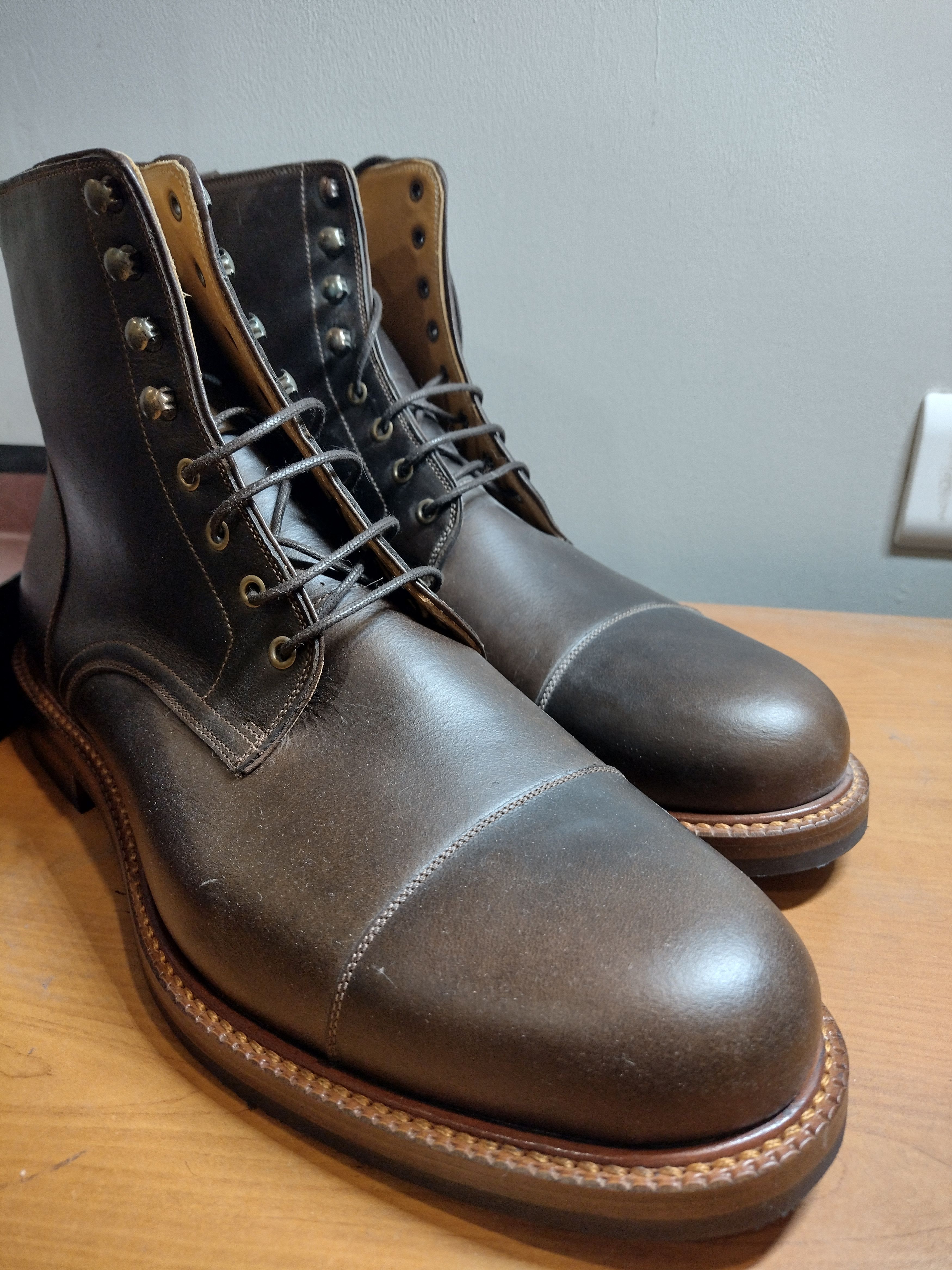 Beckett Simonon Dowler Cap-toe Boot - Pull-Up Leather | Grailed