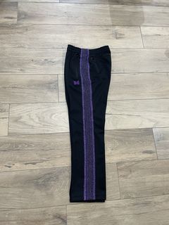 Needles Track Pants Black Purple | Grailed