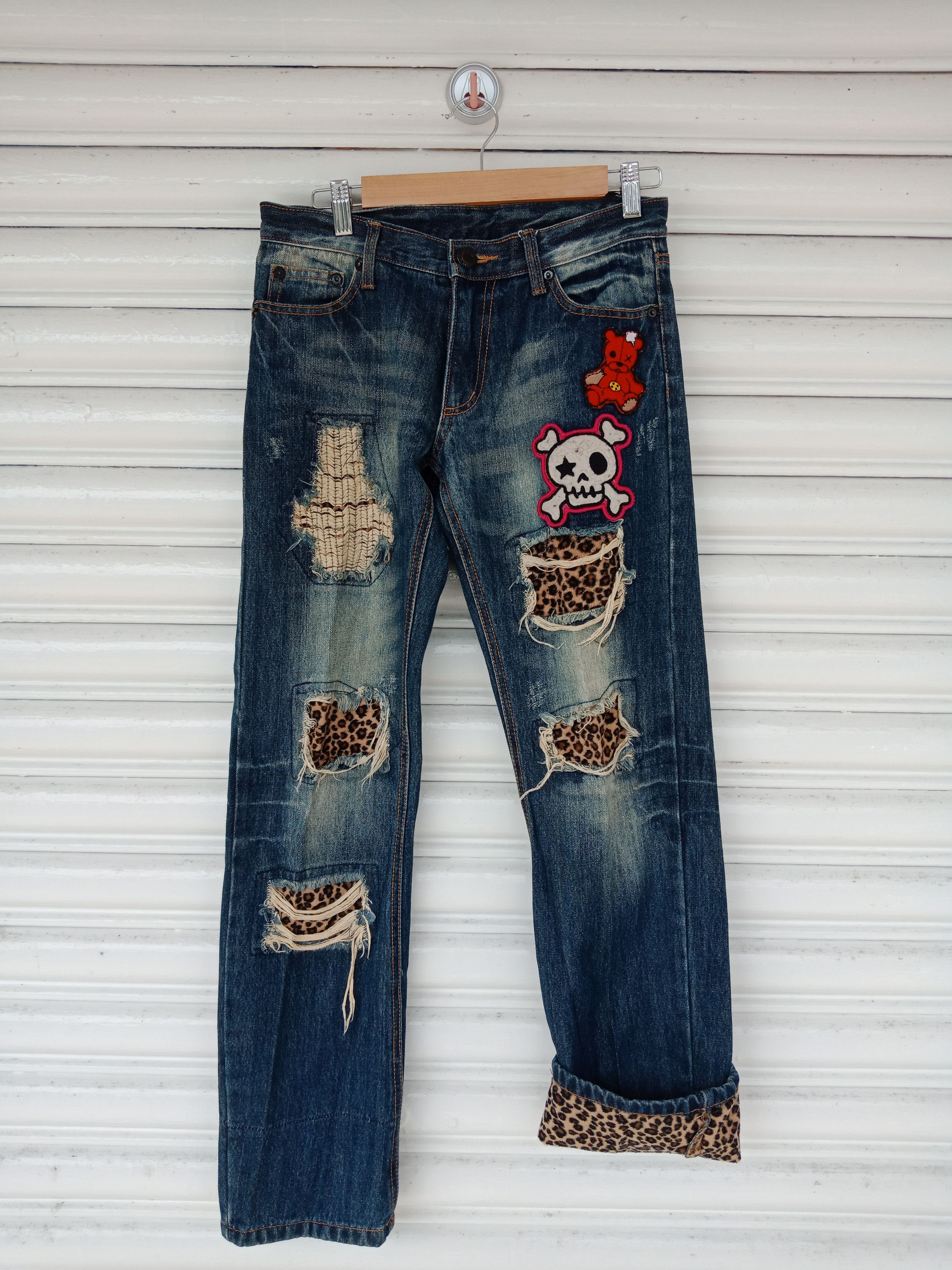 In The Attic N-23 Patchers Sashiko Distressed Kurt Cobain Size US 30 / EU 46 - 2 Thumbnail