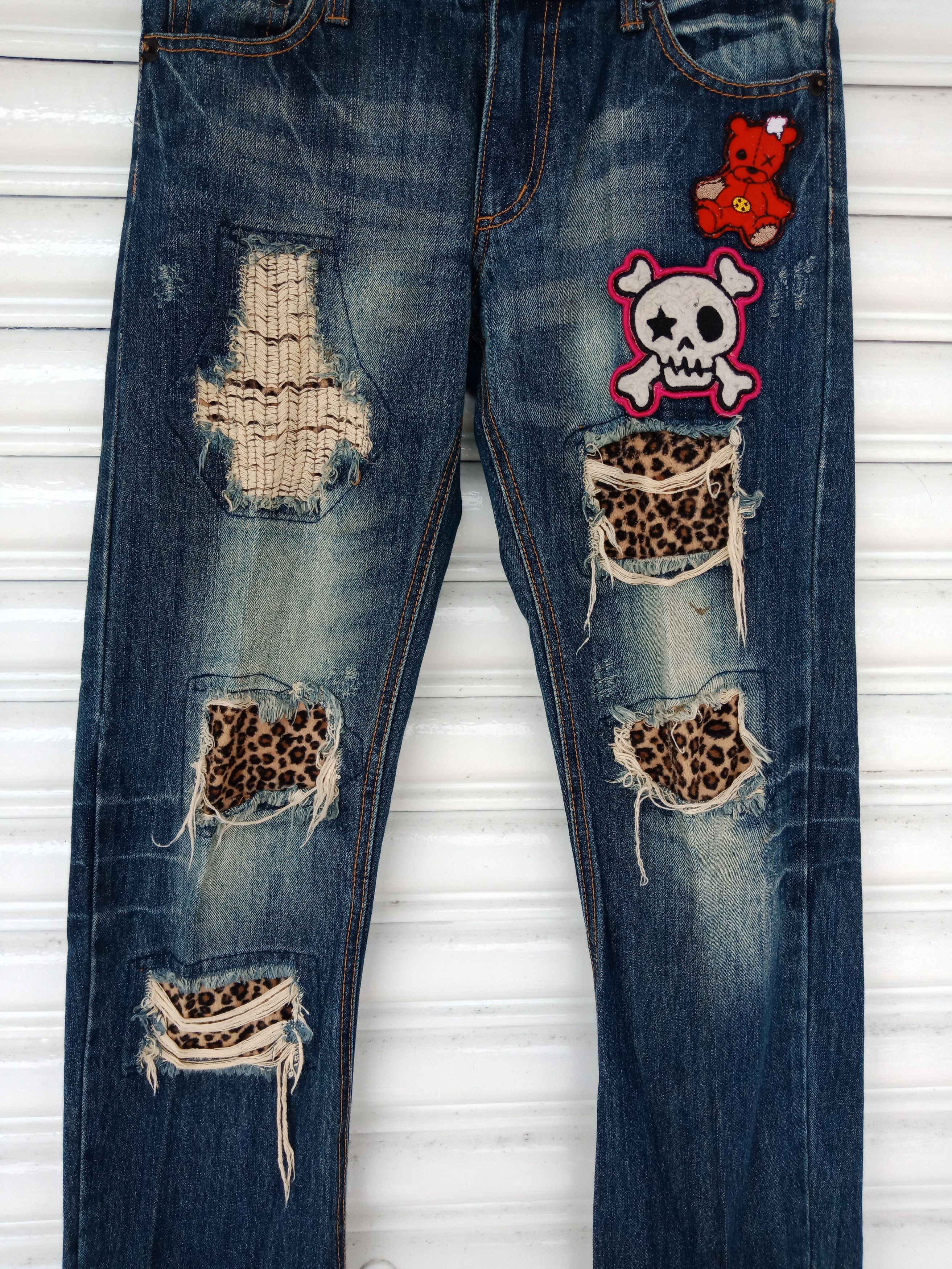 In The Attic N-23 Patchers Sashiko Distressed Kurt Cobain Size US 30 / EU 46 - 8 Thumbnail
