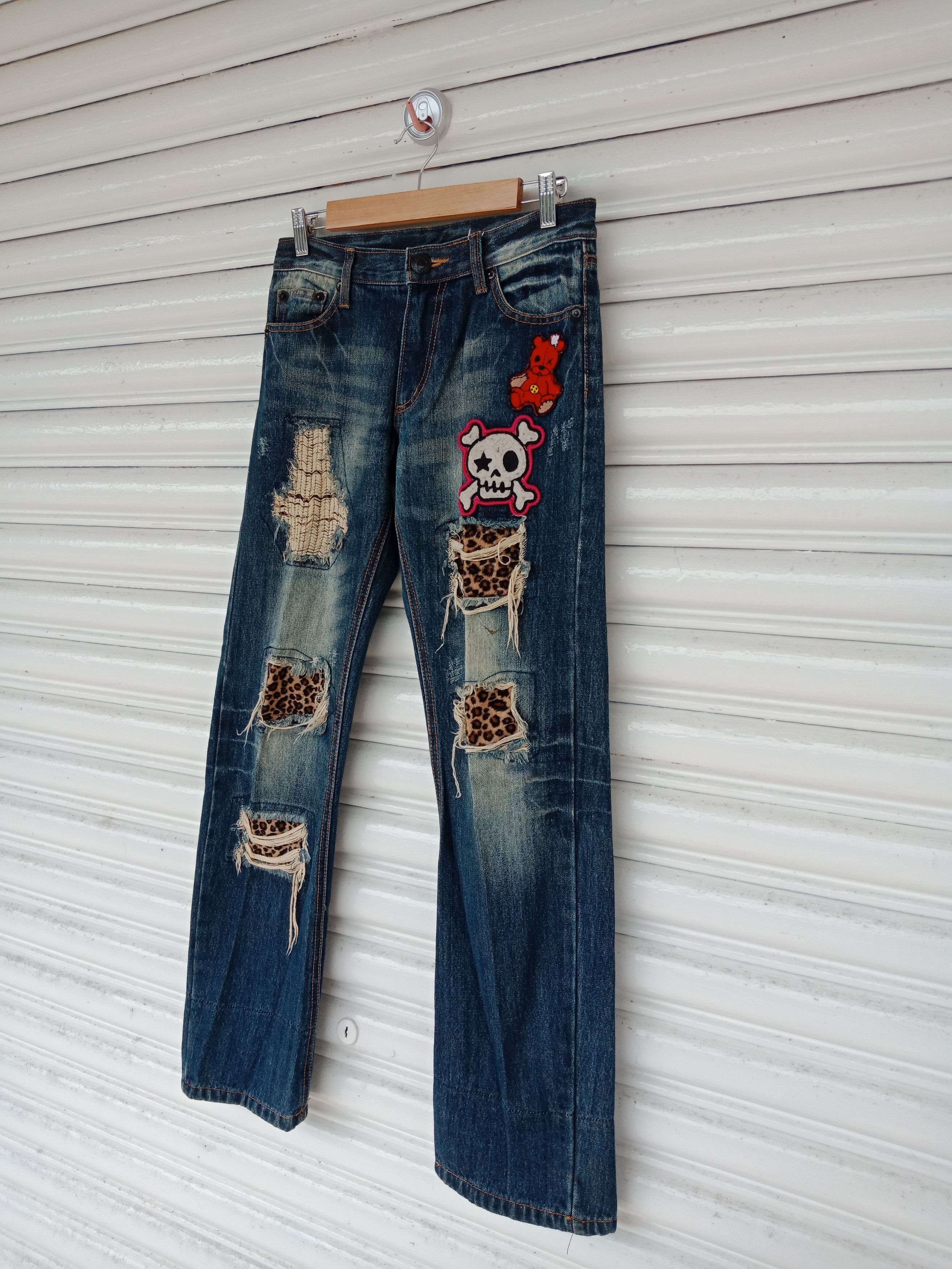 In The Attic N-23 Patchers Sashiko Distressed Kurt Cobain Size US 30 / EU 46 - 4 Thumbnail