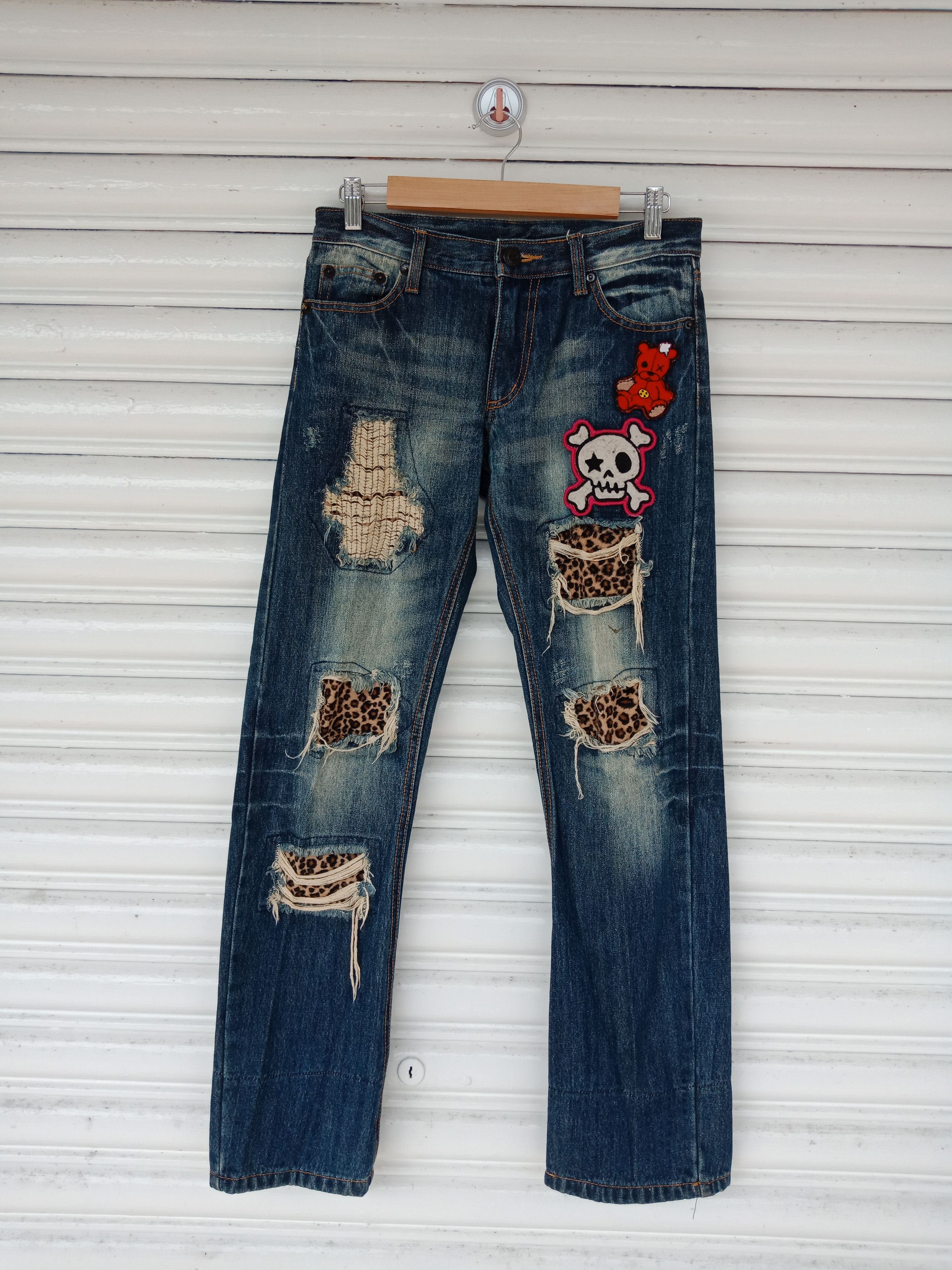 In The Attic N-23 Patchers Sashiko Distressed Kurt Cobain Size US 30 / EU 46 - 1 Thumbnail