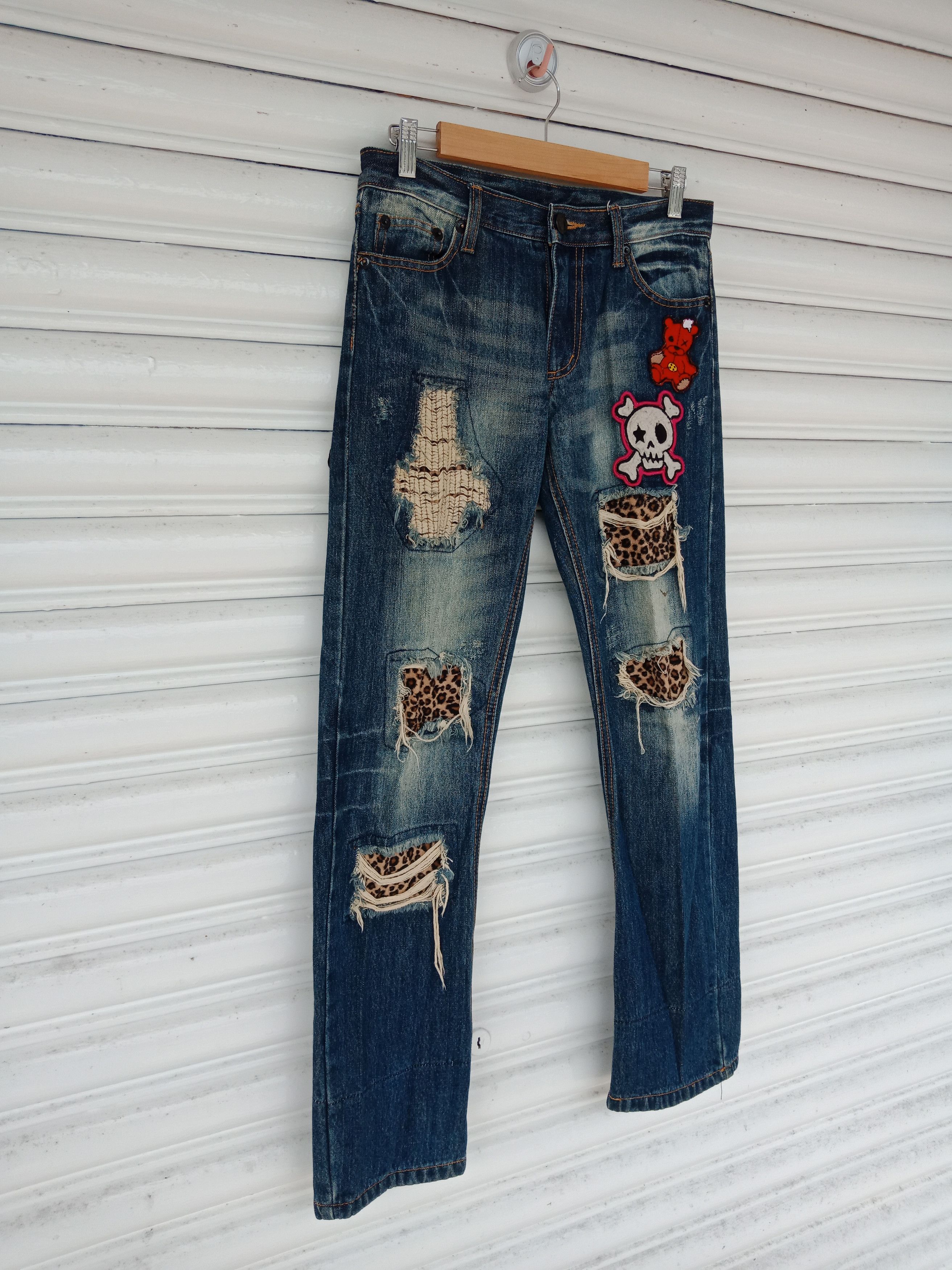 In The Attic N-23 Patchers Sashiko Distressed Kurt Cobain Size US 30 / EU 46 - 5 Thumbnail