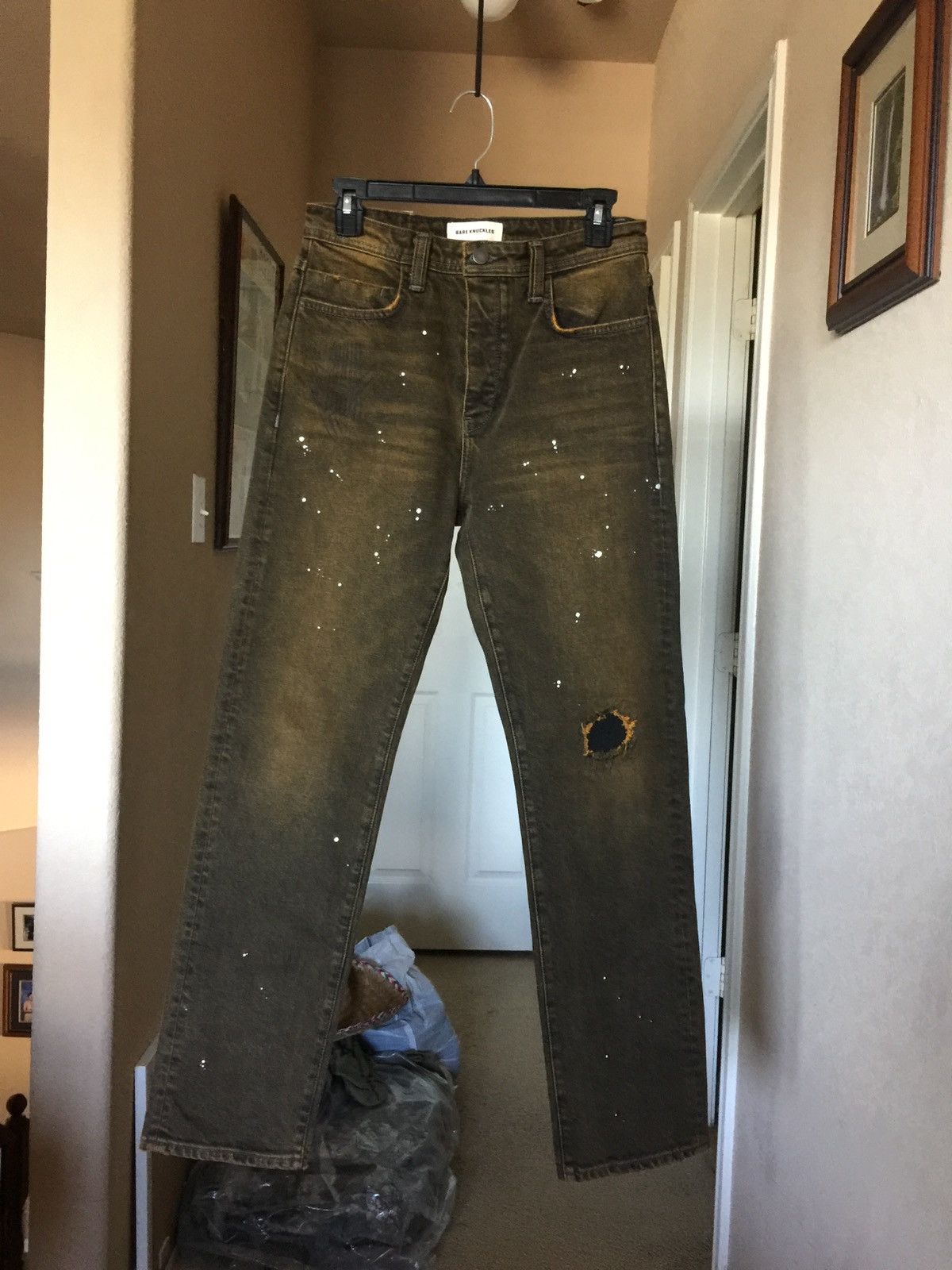 Bare Knuckles Bare Knuckles Brown Rust Repair Denim Grailed