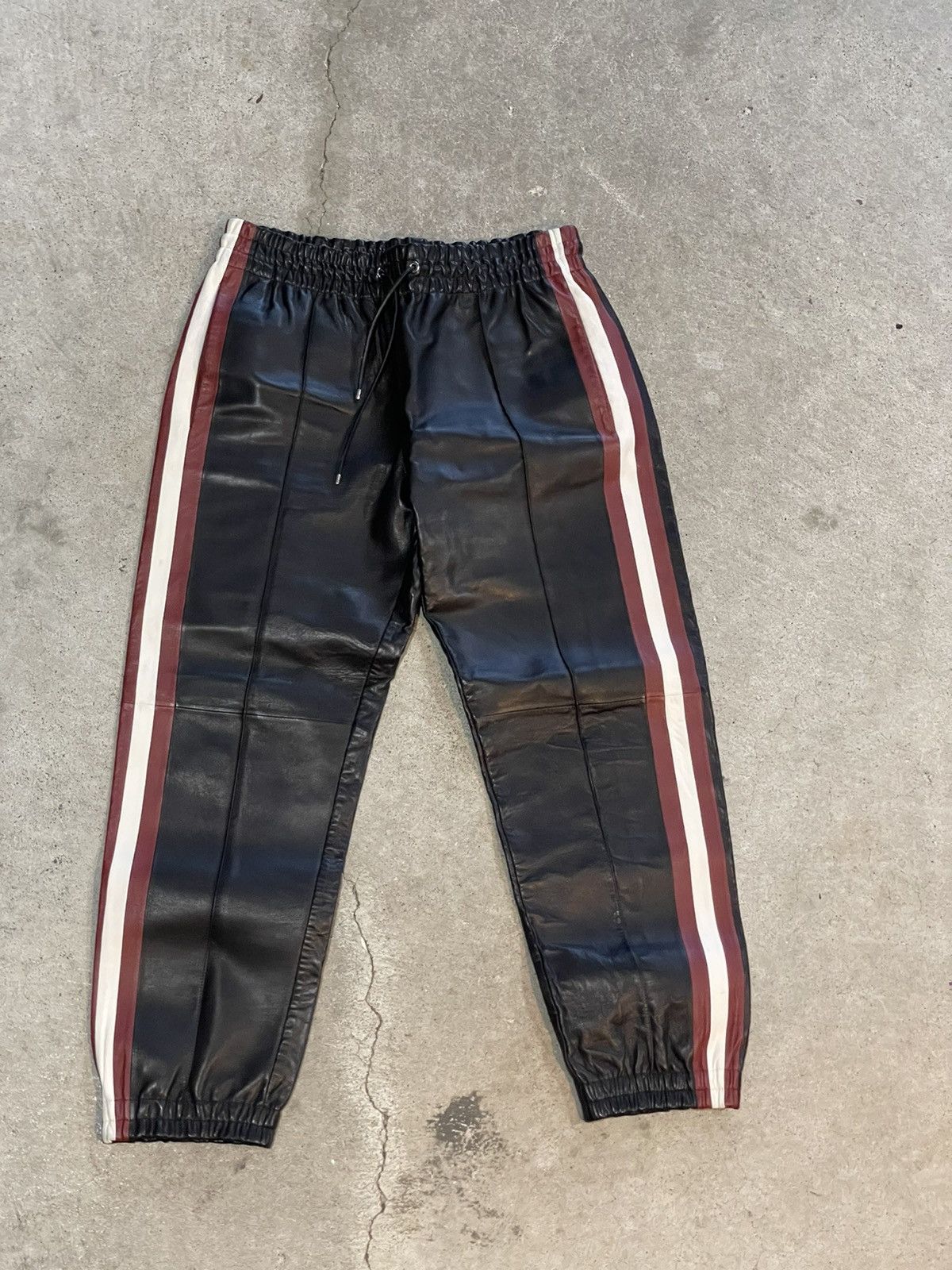 Bally Bally Lamb Leather Sweatpants Size US 34 / EU 50 - 1 Thumbnail