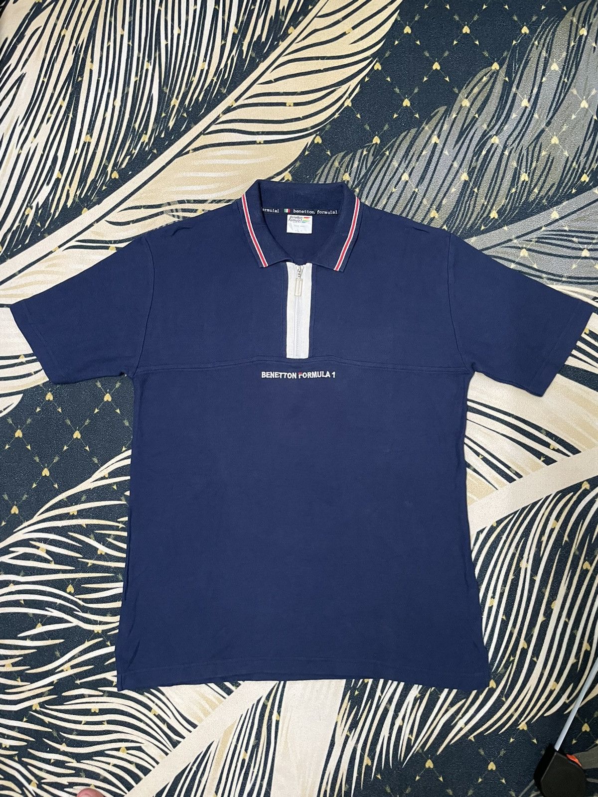 Benetton × Vintage Vintage Benetton Formula 1 Polo Shirt Size US L / EU 52-54 / 3 - 1 Thumbnail