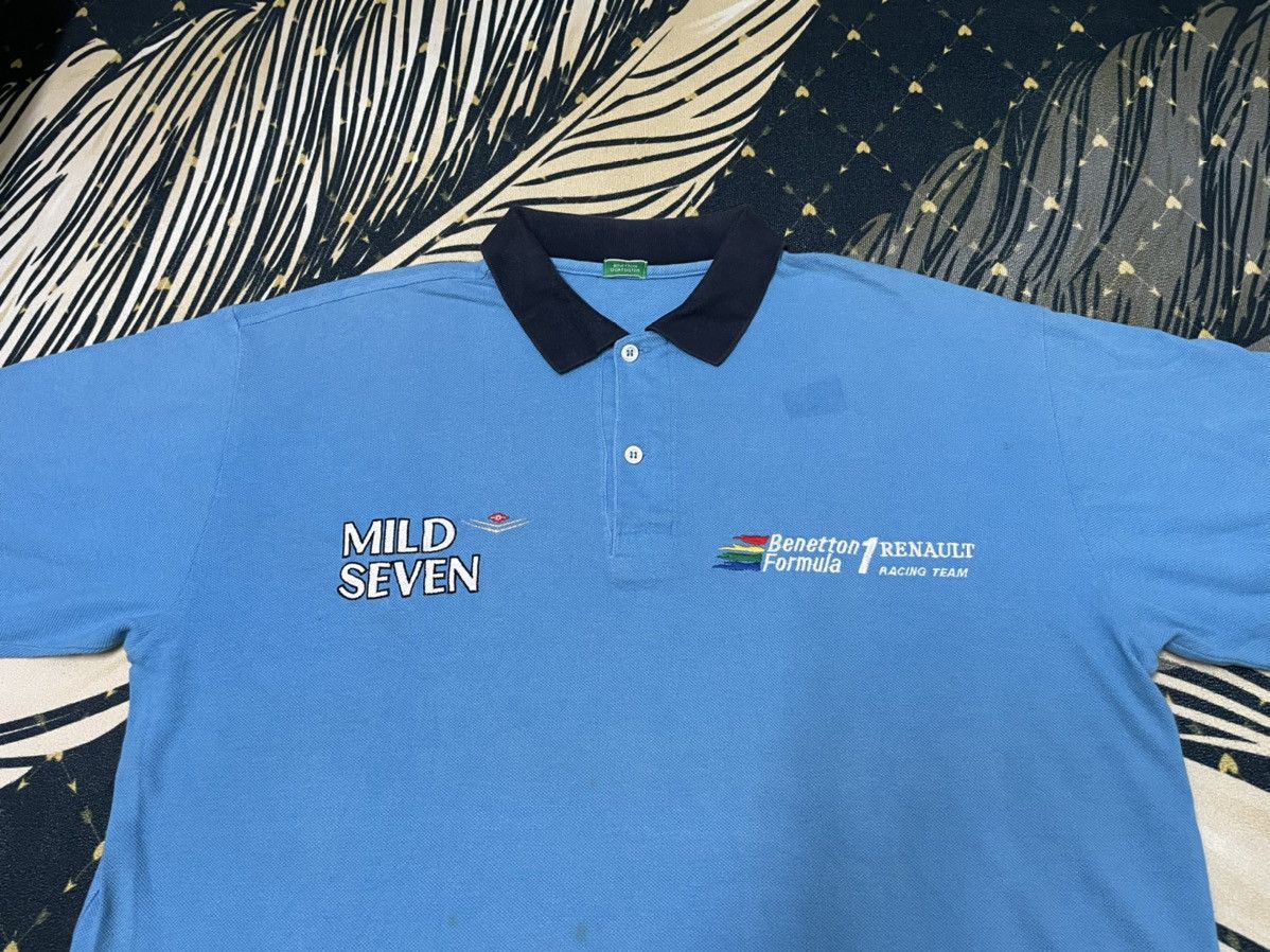 Benetton × Vintage Vintage Benetton Formula 1 Renault Racing Team Polo Shirt Size US XL / EU 56 / 4 - 5 Thumbnail