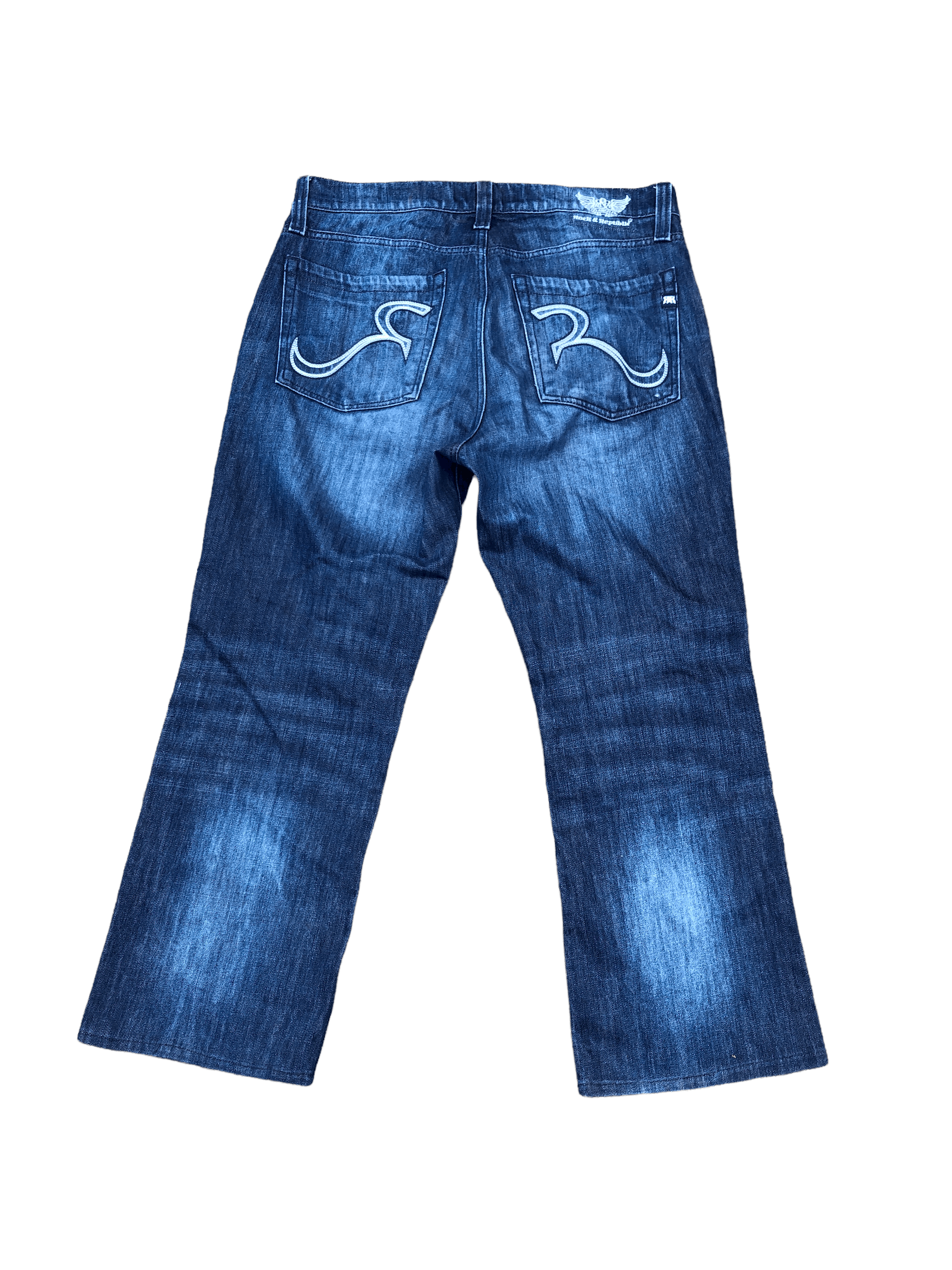 Vintage Rock & Republic Embroidered Jeans Size 36 Blue