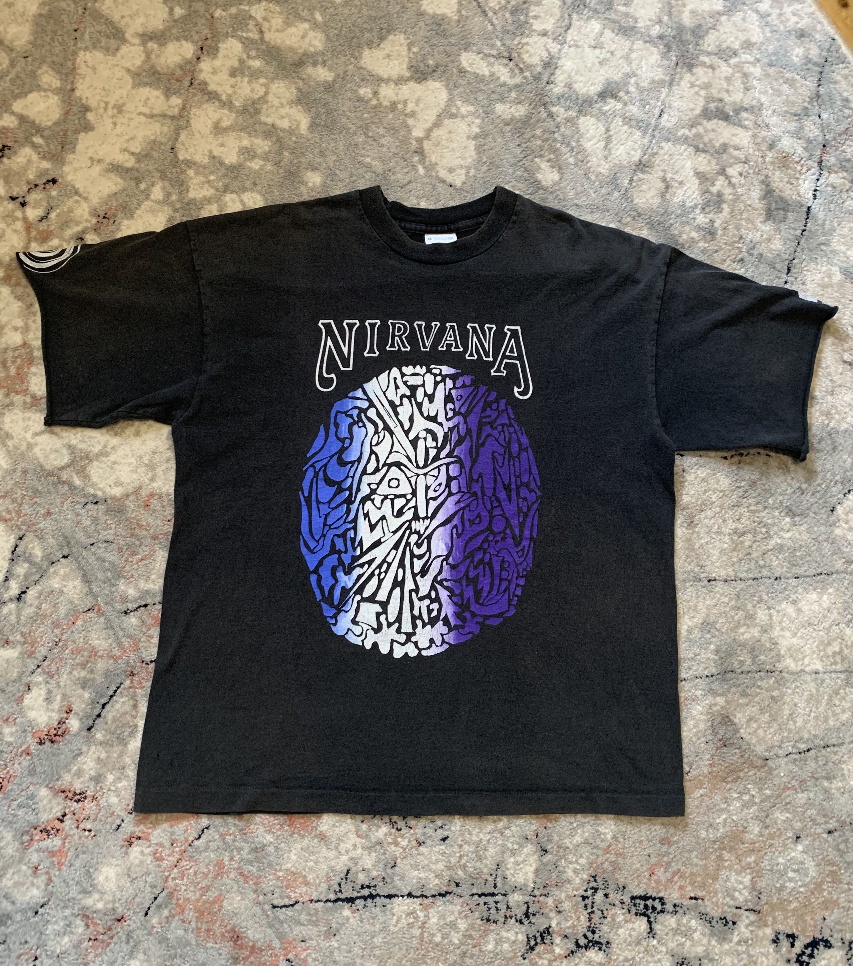 Kurt Cobain × Nirvana × Rock T Shirt Nirvana 1992 Roskilde Kurt Cobain × Nirvana × Rock T Shirt Nirvana 1992 Roskilde
