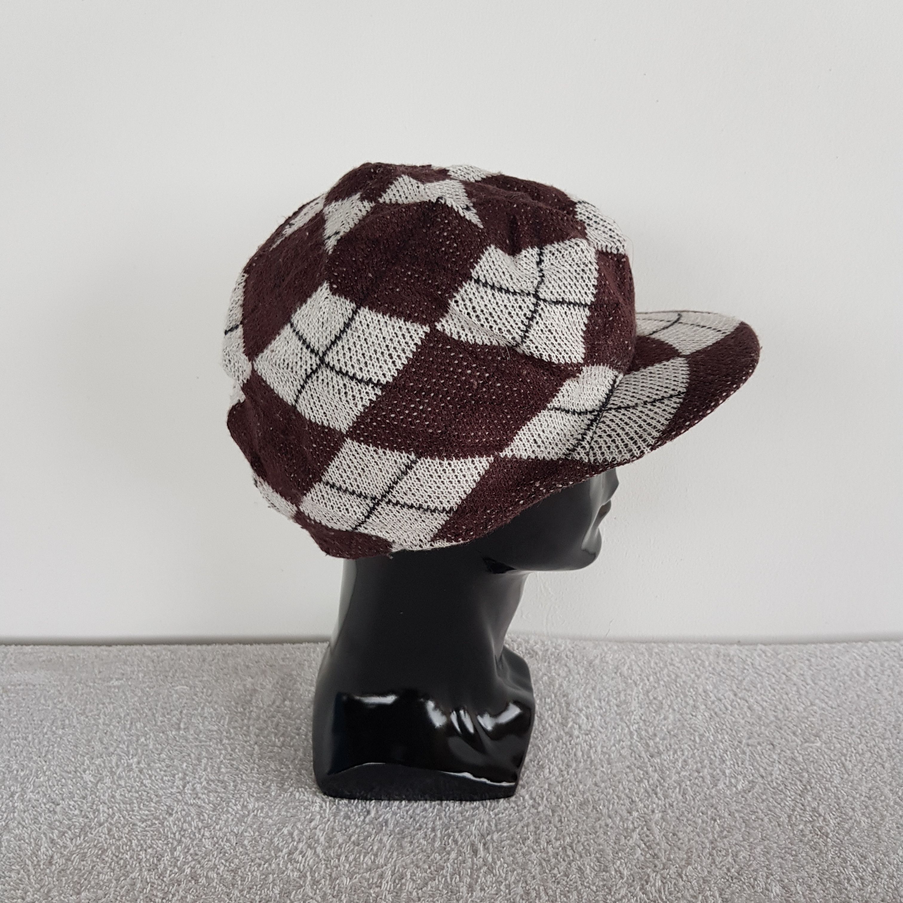 Japanese Brand Vintage Japanese Agyle Hats Knitted Beanie Snow Cap Size ONE SIZE - 3 Thumbnail