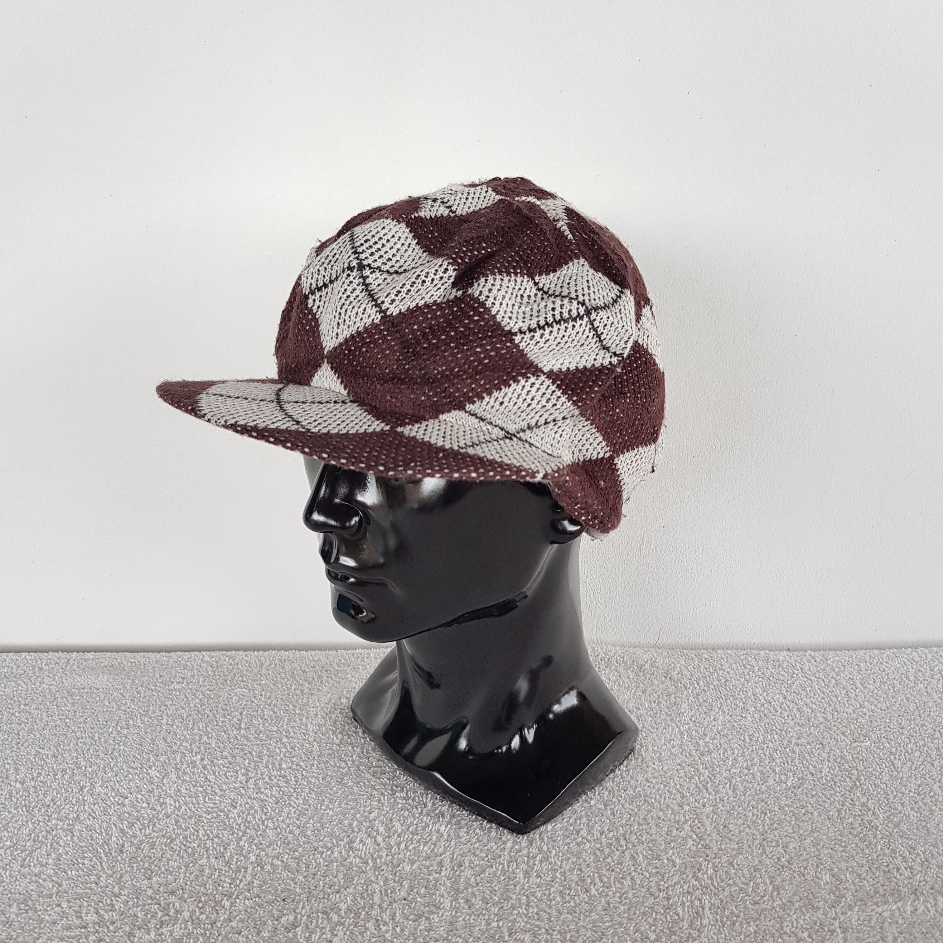 Japanese Brand Vintage Japanese Agyle Hats Knitted Beanie Snow Cap Size ONE SIZE - 1 Thumbnail