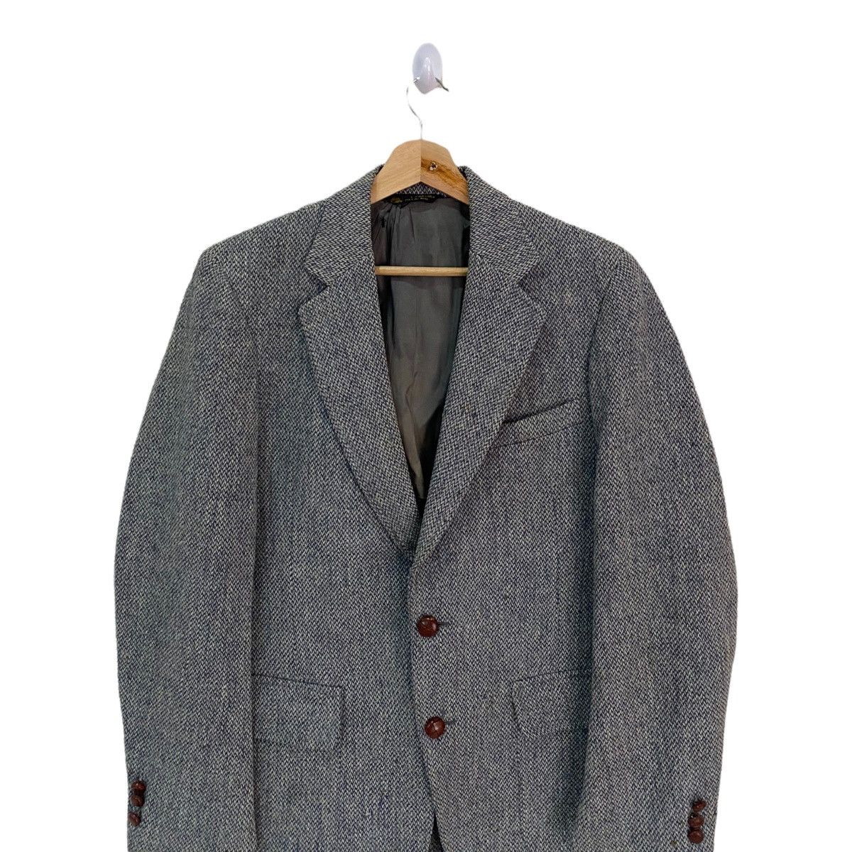 Designer × Harris Tweed × Japanese Brand HARRIS TWEED SCOTTISH WOOL BLAZER COAT Size US S / EU 44-46 / 1 - 3 Thumbnail