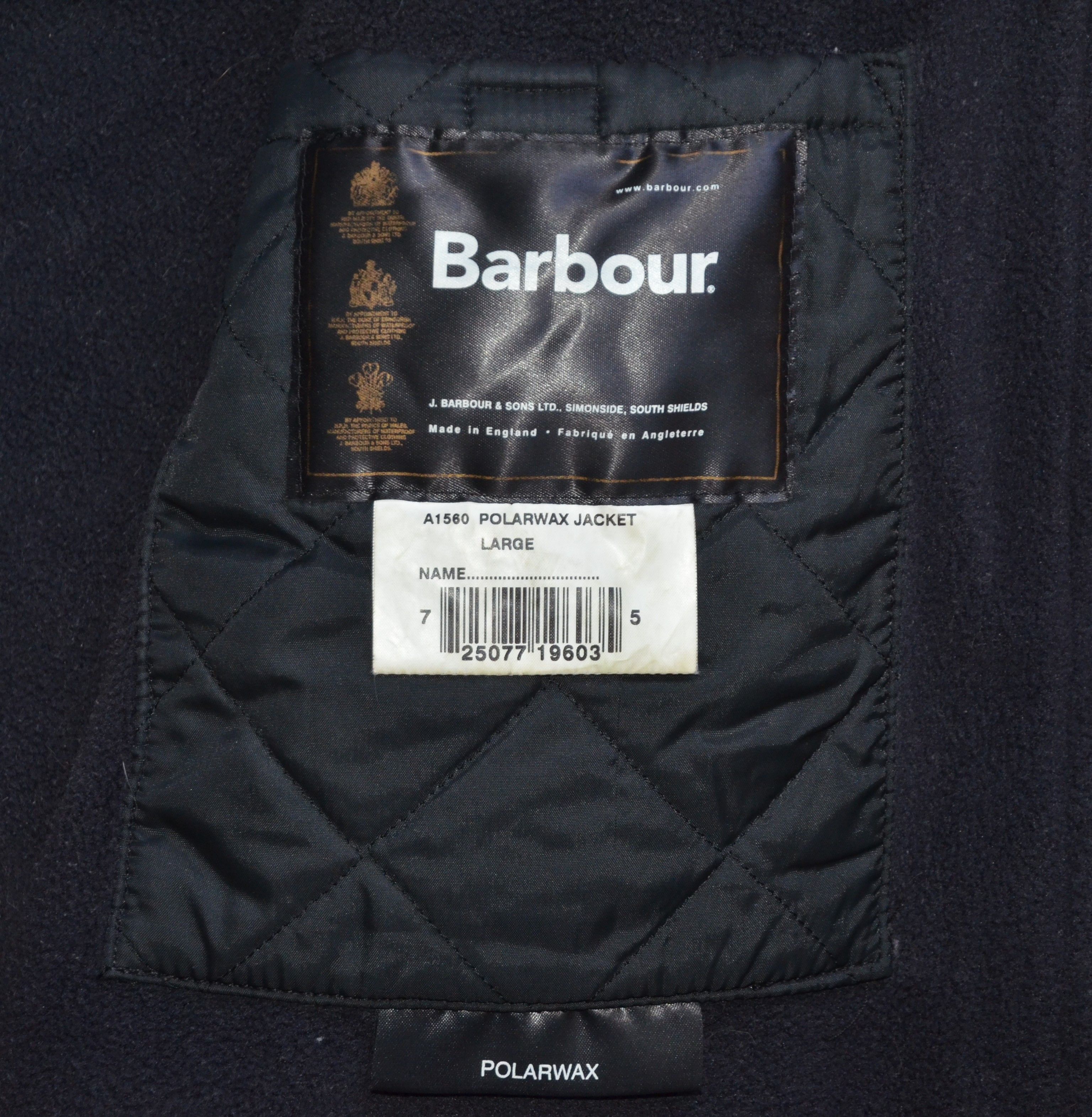 Barbour Barbour A1560 Polarwax Mens Jacket MadeInEngland Waterproof Size US L / EU 52-54 / 3 - 25 Thumbnail