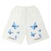 Vintage White Butterfly Shorts Size US 30 / EU 46 - 1 Thumbnail