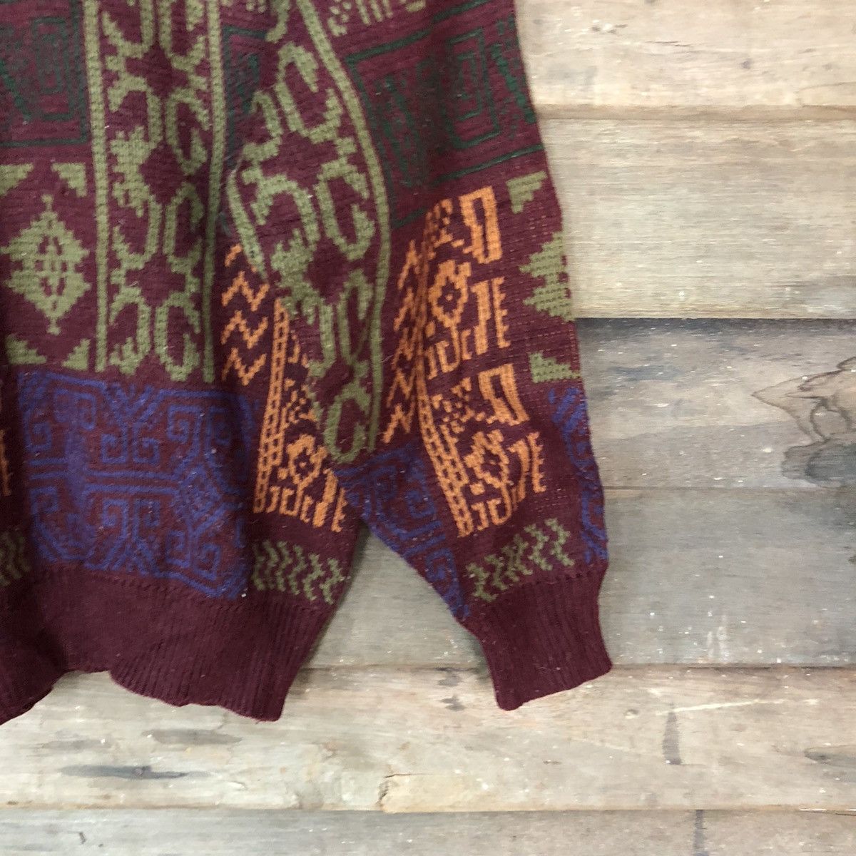Homespun Knitwear Crackers Maroon Knitwear art streetwear #H067 Size US M / EU 48-50 / 2 - 5 Thumbnail