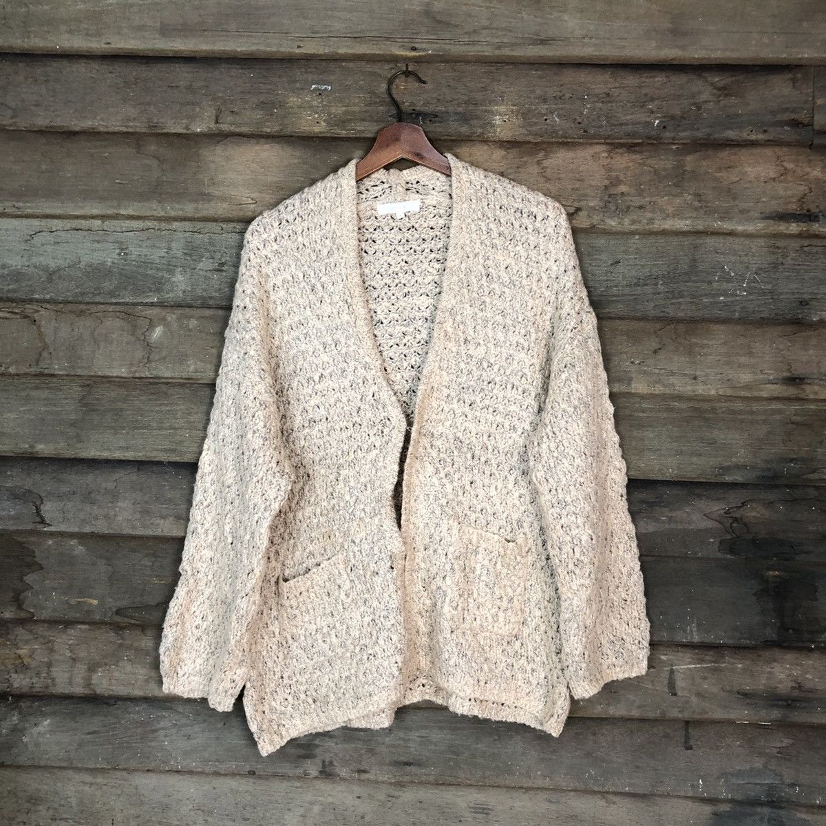 Grove Brown Cardigan knitwear crochet #H066