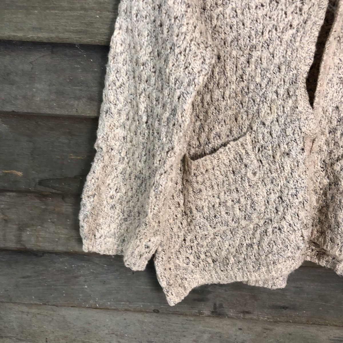 Vintage Grove Brown Cardigan knitwear crochet #H066 Size US M / EU 48-50 / 2 - 4 Thumbnail