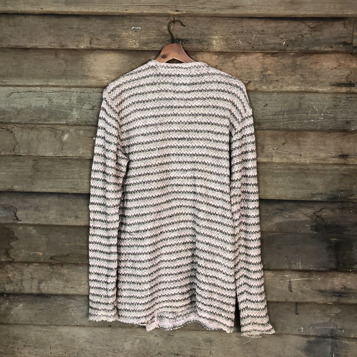 Japanese Brand PPFM japan Pink Patterned Cardigans knitwear #H057 Size US M / EU 48-50 / 2 - 9 Thumbnail
