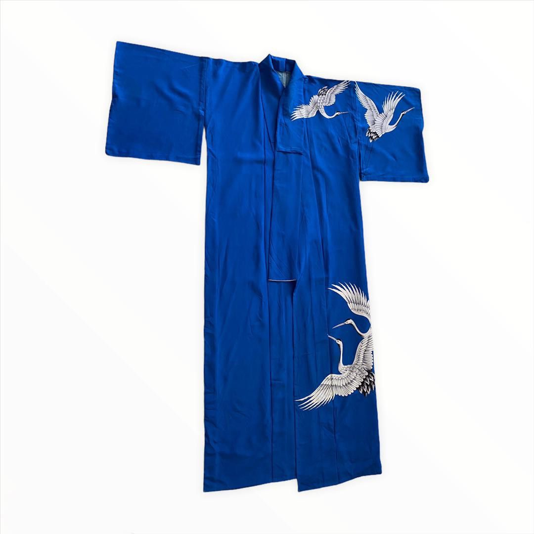 Japanese Brand 🇯🇵Kimono Long Cardigan Japanese Traditional Wear Trench Coat Size US L / EU 52-54 / 3 - 12 Thumbnail