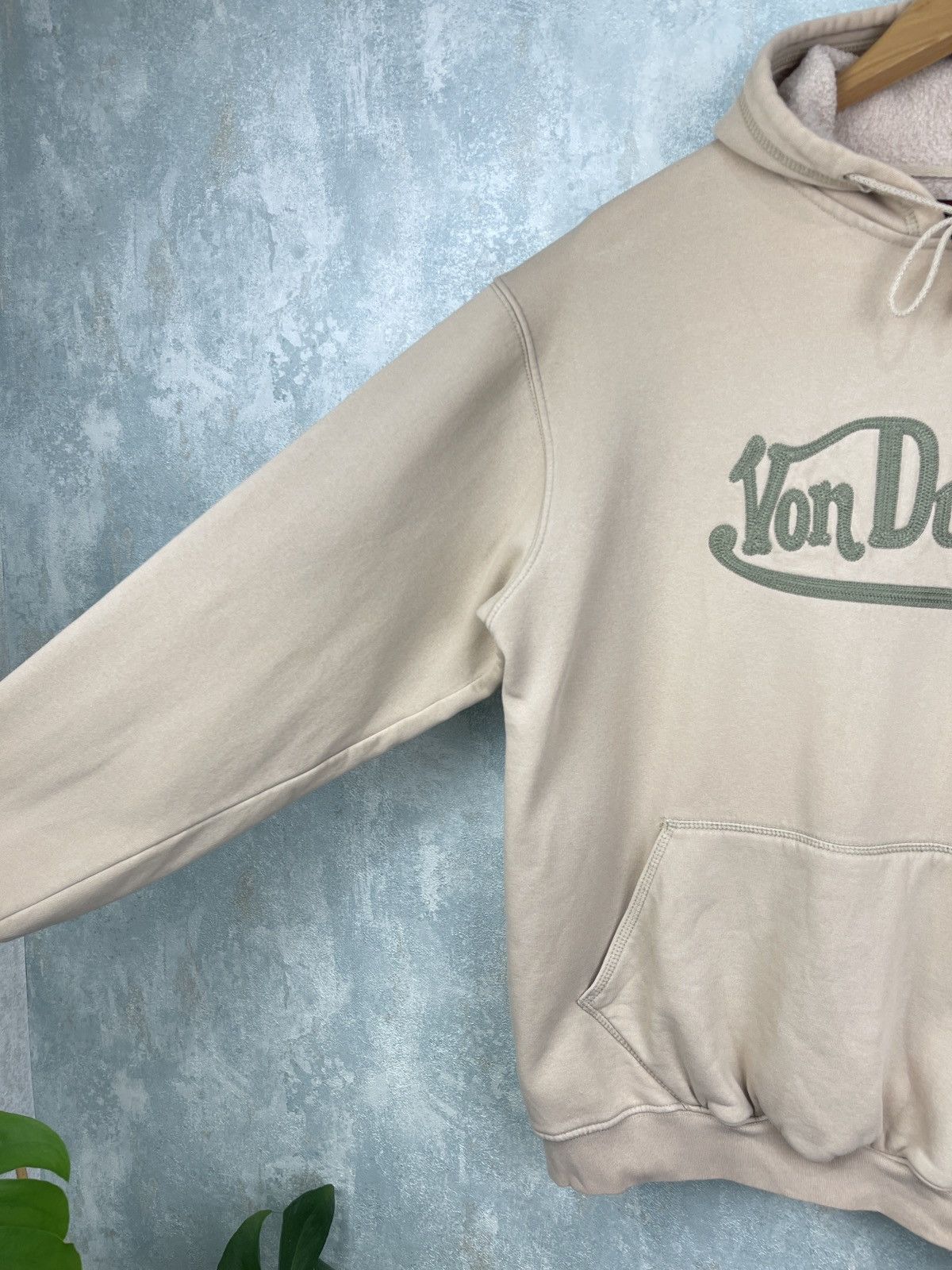 Vintage × Von Dutch Vintage Von Dutch Big Logo Hoodie camel khaki L oversize Size US L / EU 52-54 / 3 - 4 Thumbnail