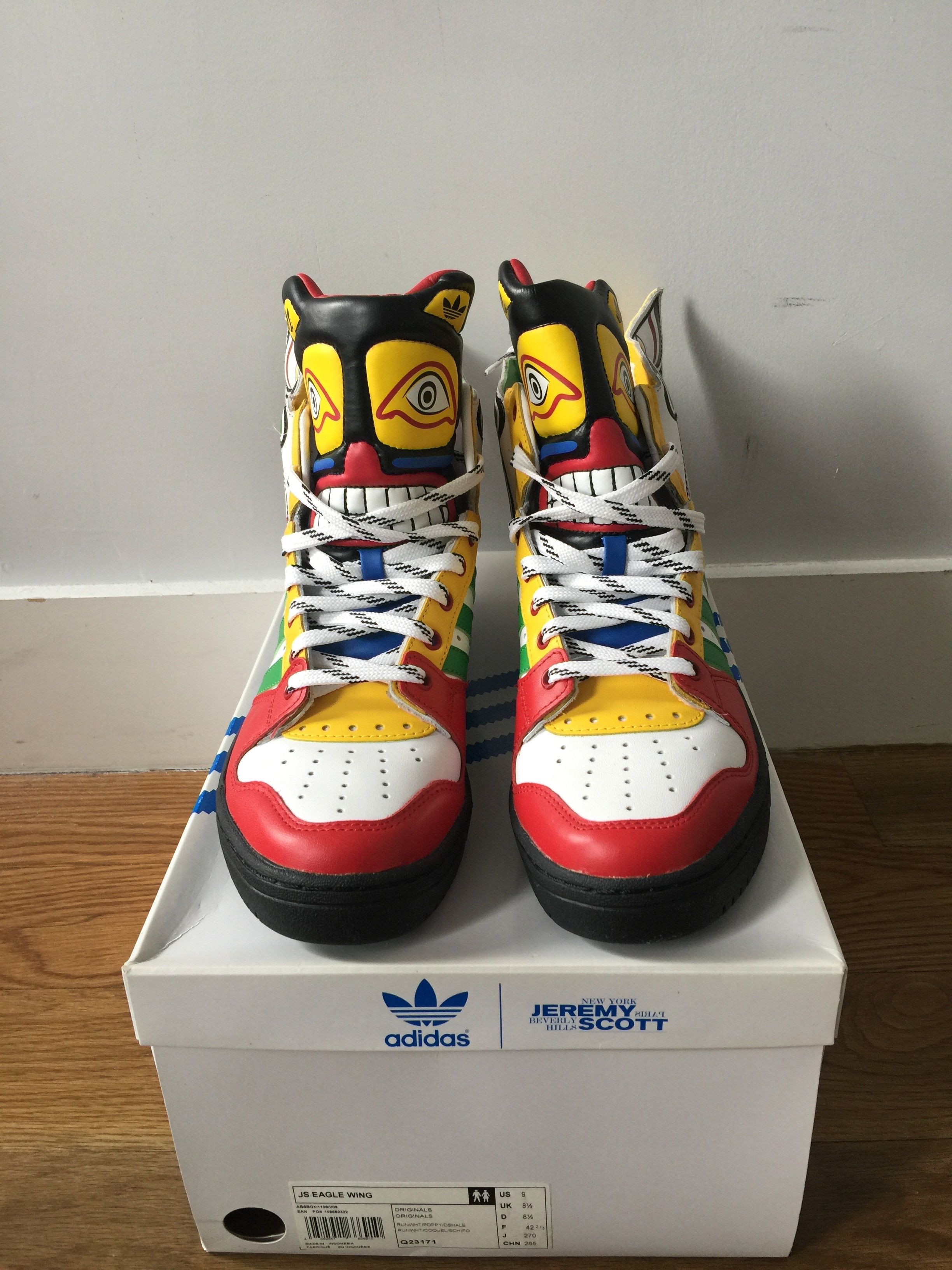 Adidas Jeremy Scott Eagle Wing Totem Sneakers Grailed