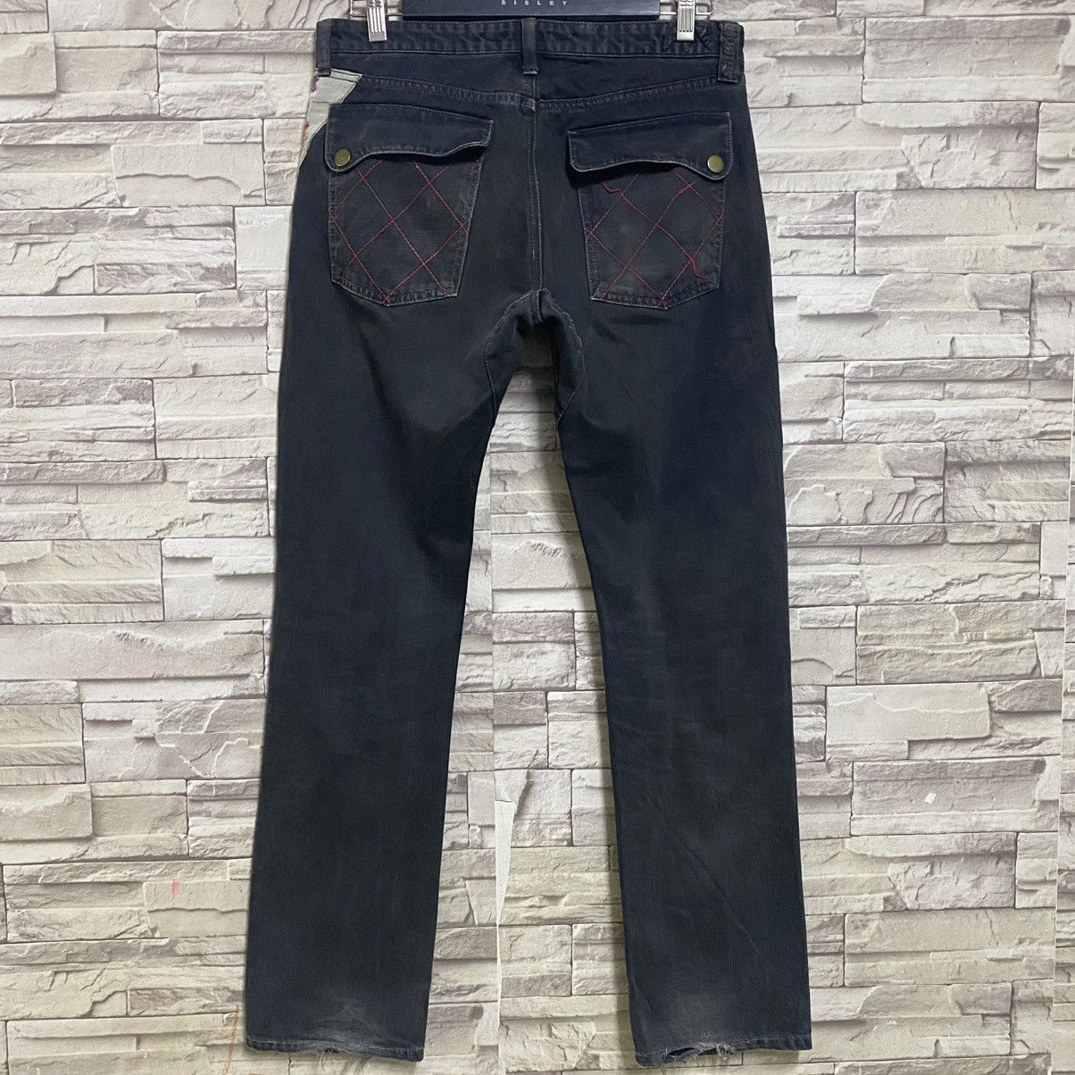 Karakuri Tamashii YEN JAPAN Distressed Denim Tiger Embroidery Jeans Zipper Size US 32 / EU 48 - 11 Thumbnail