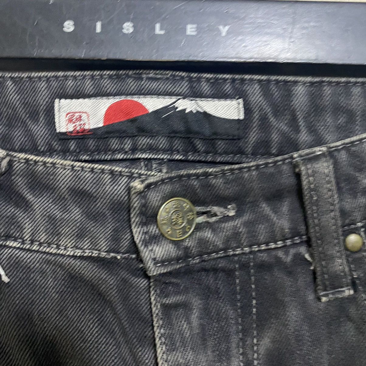 Karakuri Tamashii YEN JAPAN Distressed Denim Tiger Embroidery Jeans Zipper Size US 32 / EU 48 - 9 Thumbnail