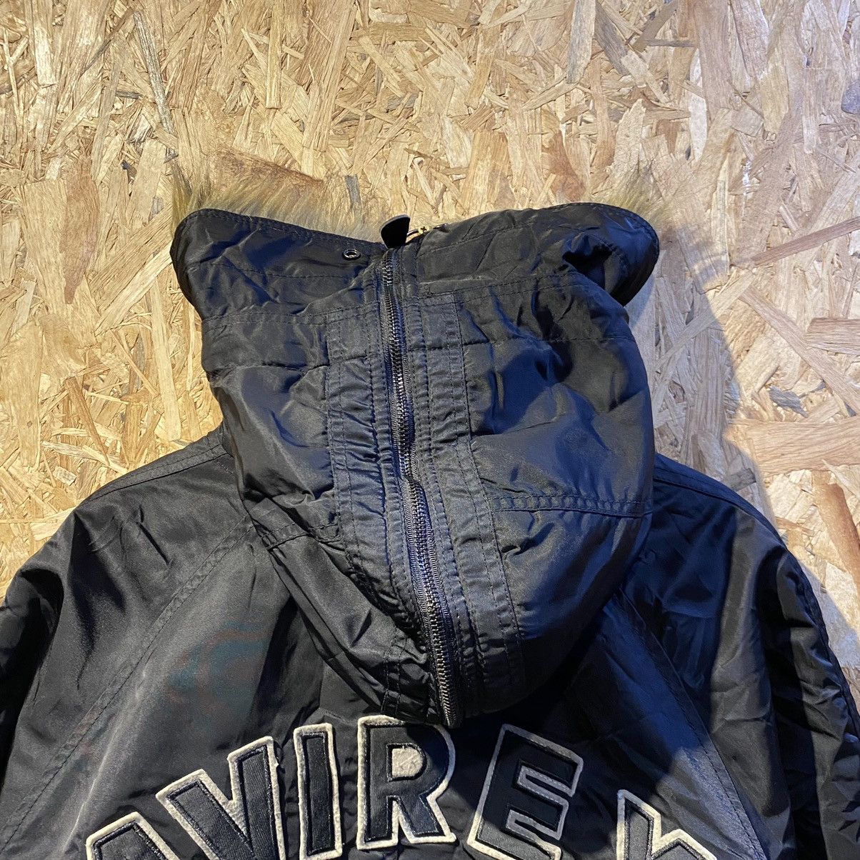 Avirex RARE‼️Avirex USA Spellout Embroided Bomber Jackets Hooded Size US XL / EU 56 / 4 - 7 Thumbnail