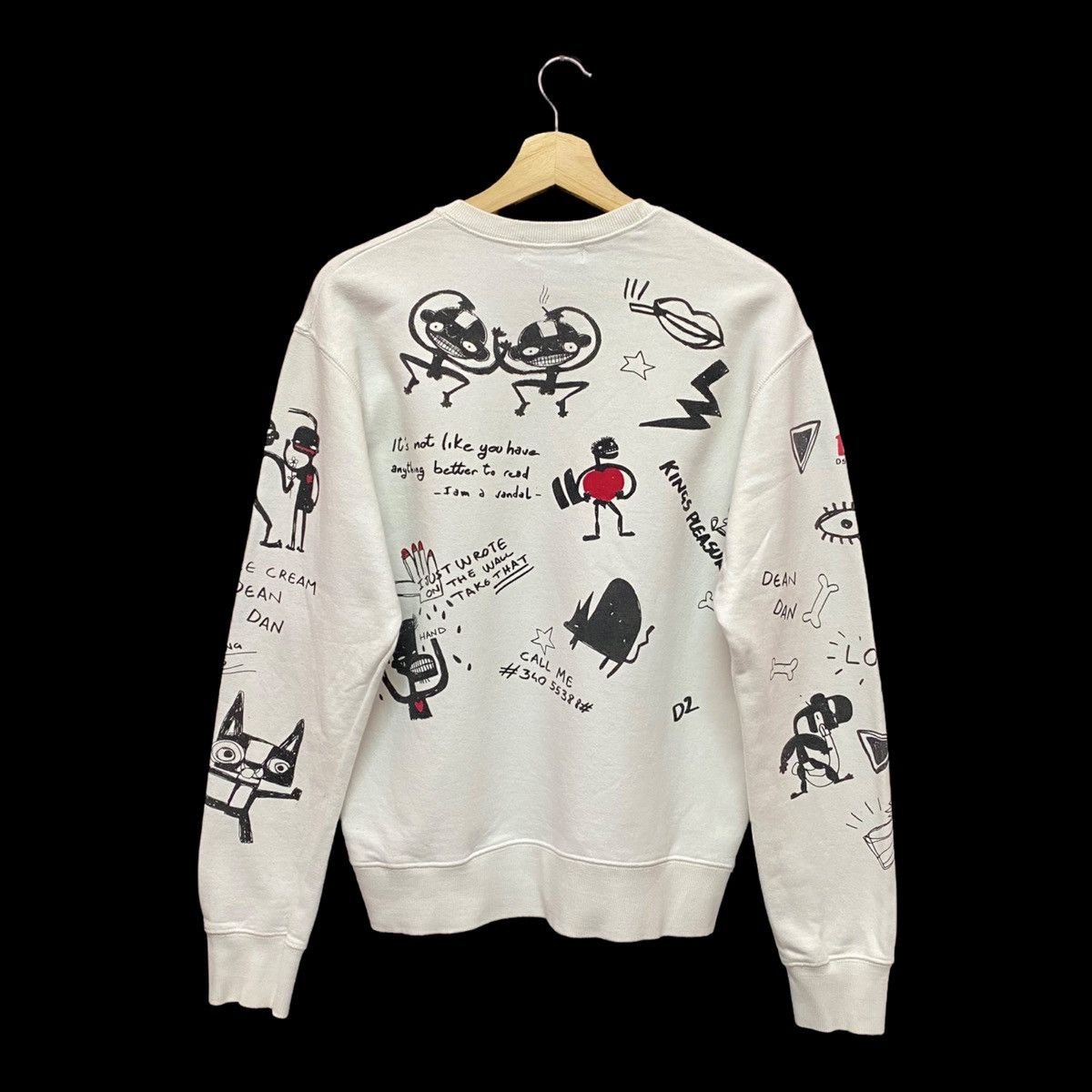 Dsquared2 🇮🇹DSQUARED2 FW14 ART FULL PRINT SWEATSHIRT MADE IN ITALY Size US M / EU 48-50 / 2 - 4 Thumbnail