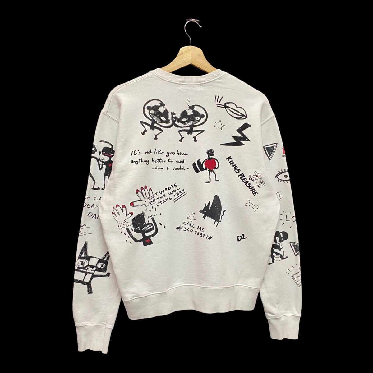 Dsquared2 🇮🇹DSQUARED2 FW14 ART FULL PRINT SWEATSHIRT MADE IN ITALY Size US M / EU 48-50 / 2 - 5 Thumbnail