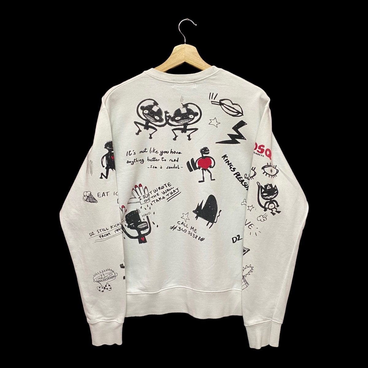 Dsquared2 🇮🇹DSQUARED2 FW14 ART FULL PRINT SWEATSHIRT MADE IN ITALY Size US M / EU 48-50 / 2 - 6 Thumbnail