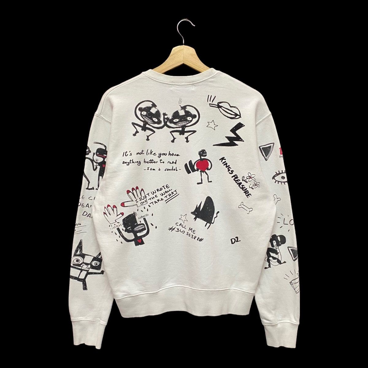Dsquared2 🇮🇹DSQUARED2 FW14 ART FULL PRINT SWEATSHIRT MADE IN ITALY Size US M / EU 48-50 / 2 - 3 Thumbnail